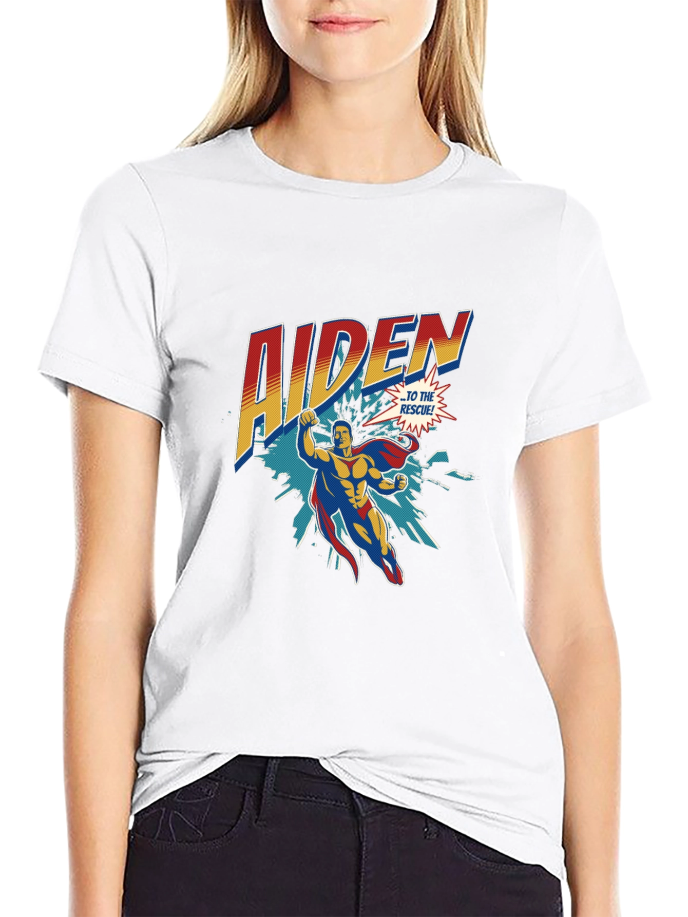 Aiden Superhero Personalized T-Shirt