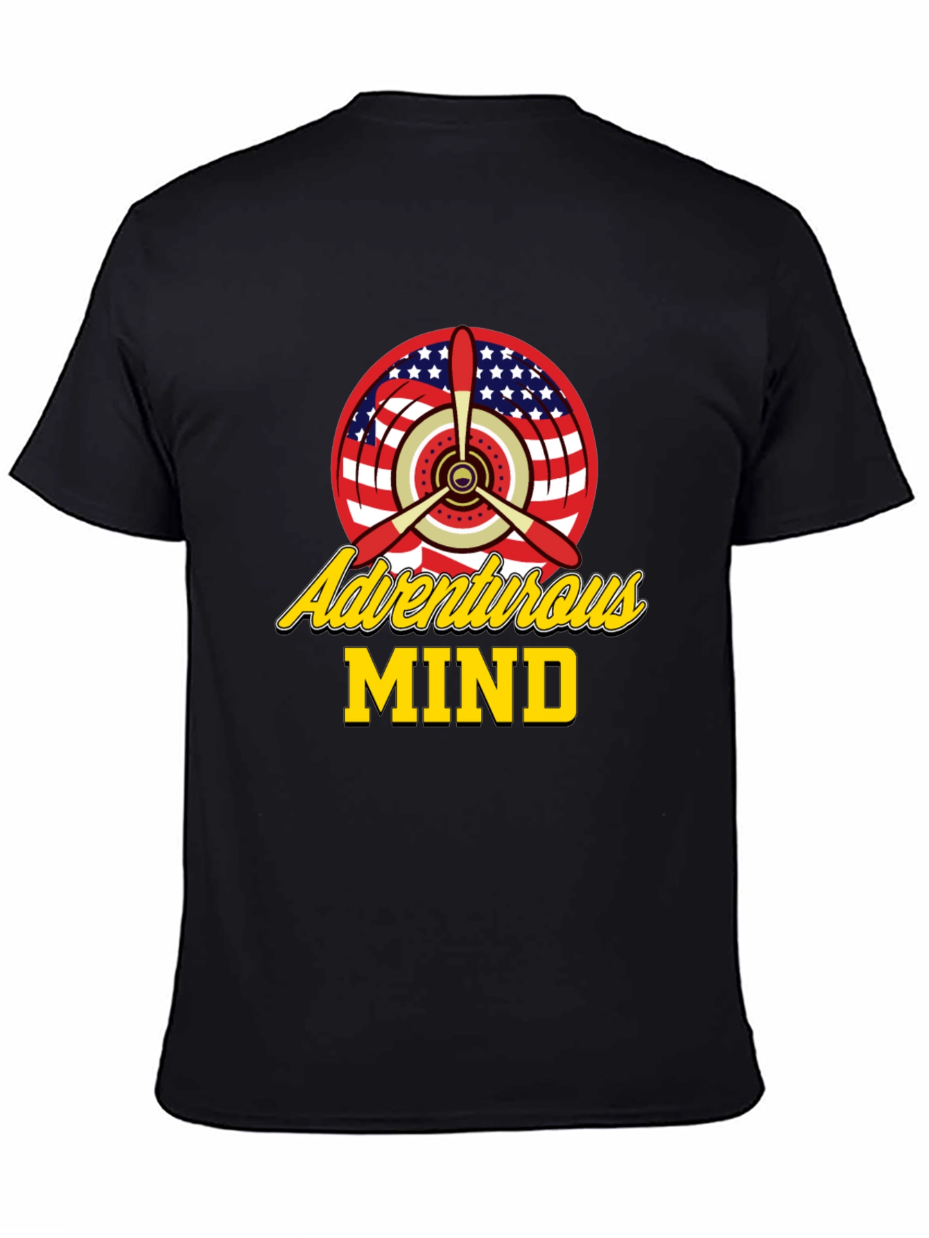 Adventurous Mind Airplane Propeller T-Shirt