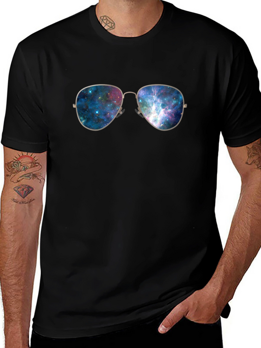 Galaxy Glasses Graphic Tee - Black