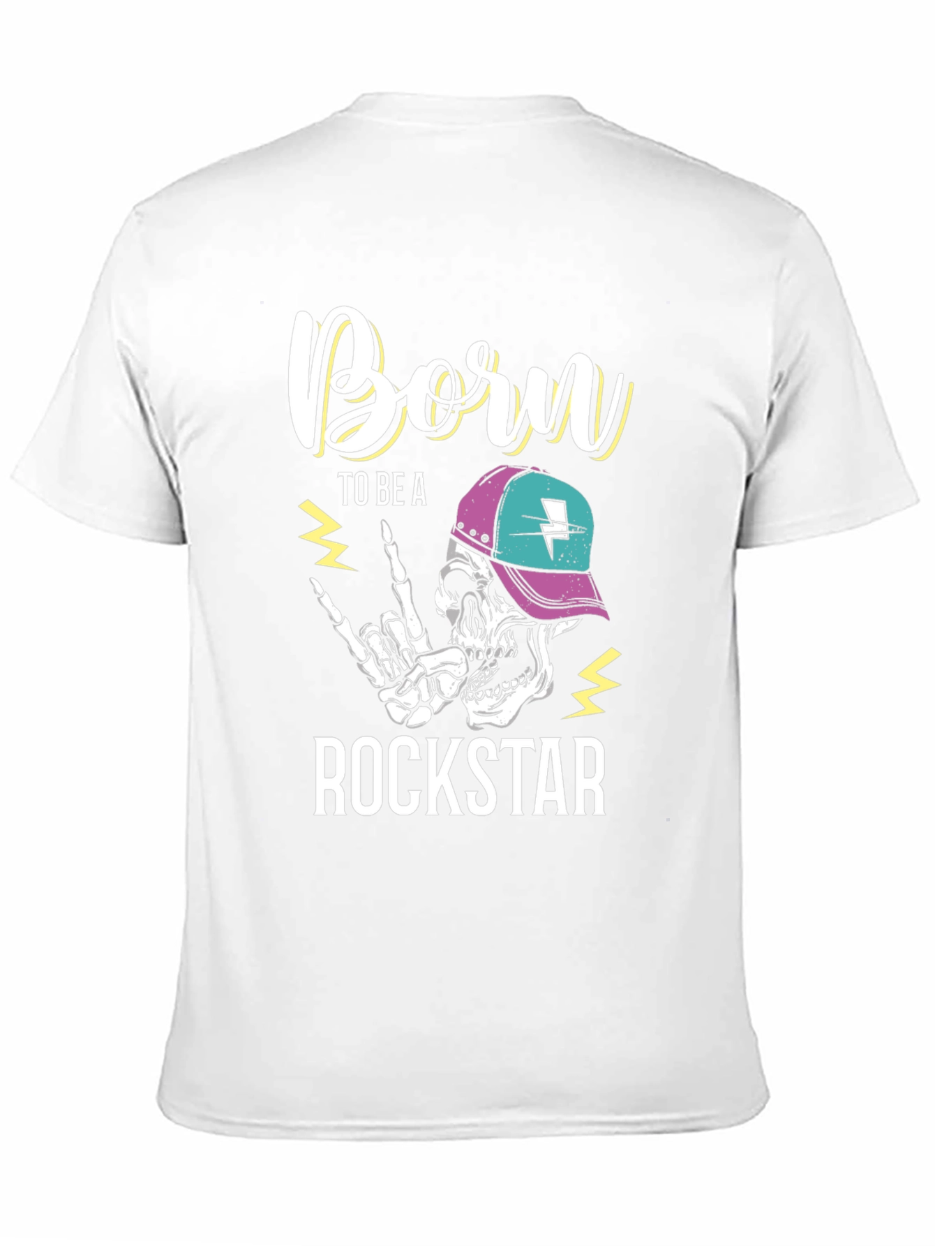 Born to be a Rockstar Skeleton T-Shirt