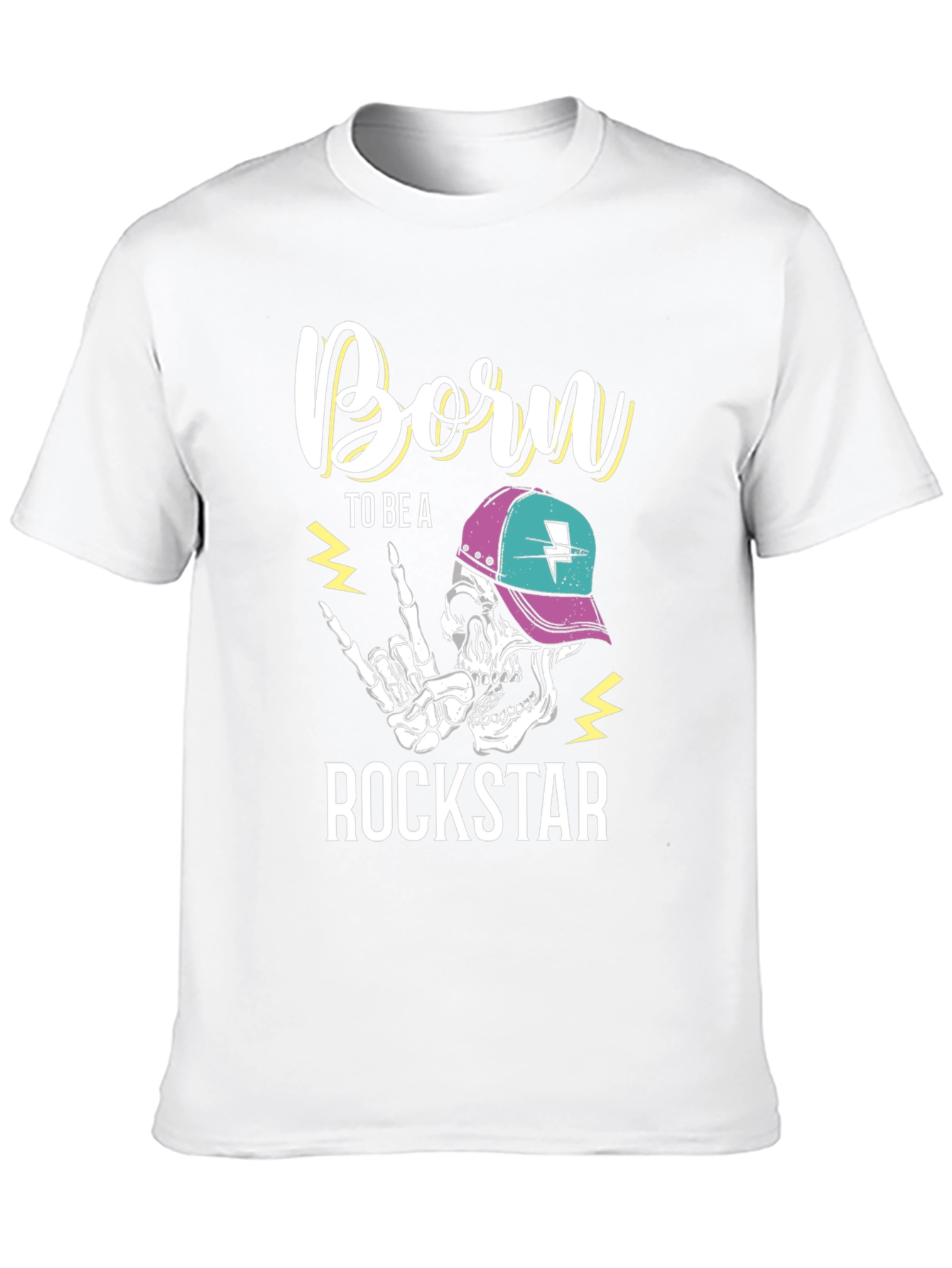 Born to be a Rockstar Skeleton T-Shirt