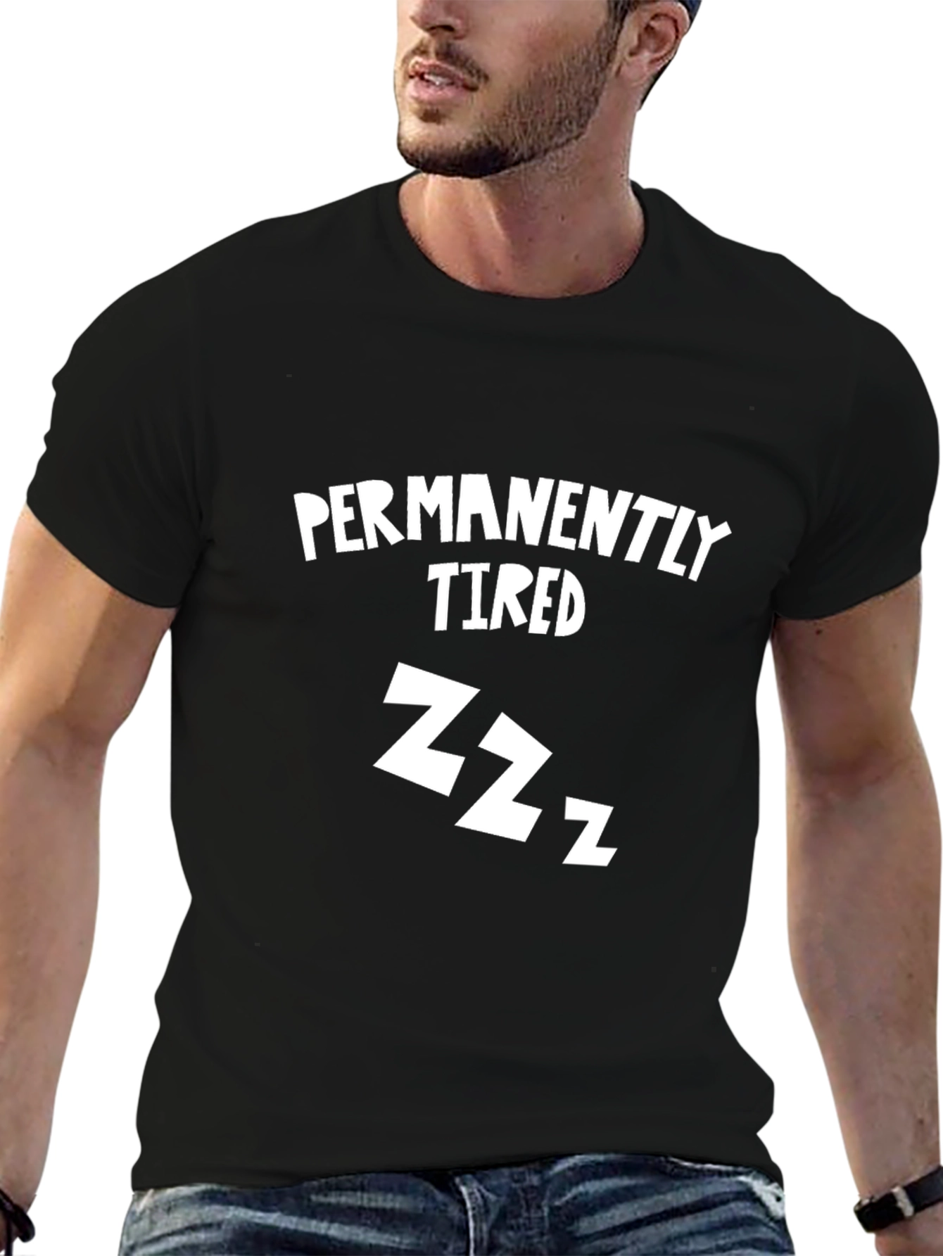 Permanently Tired Funny Graphic Tee