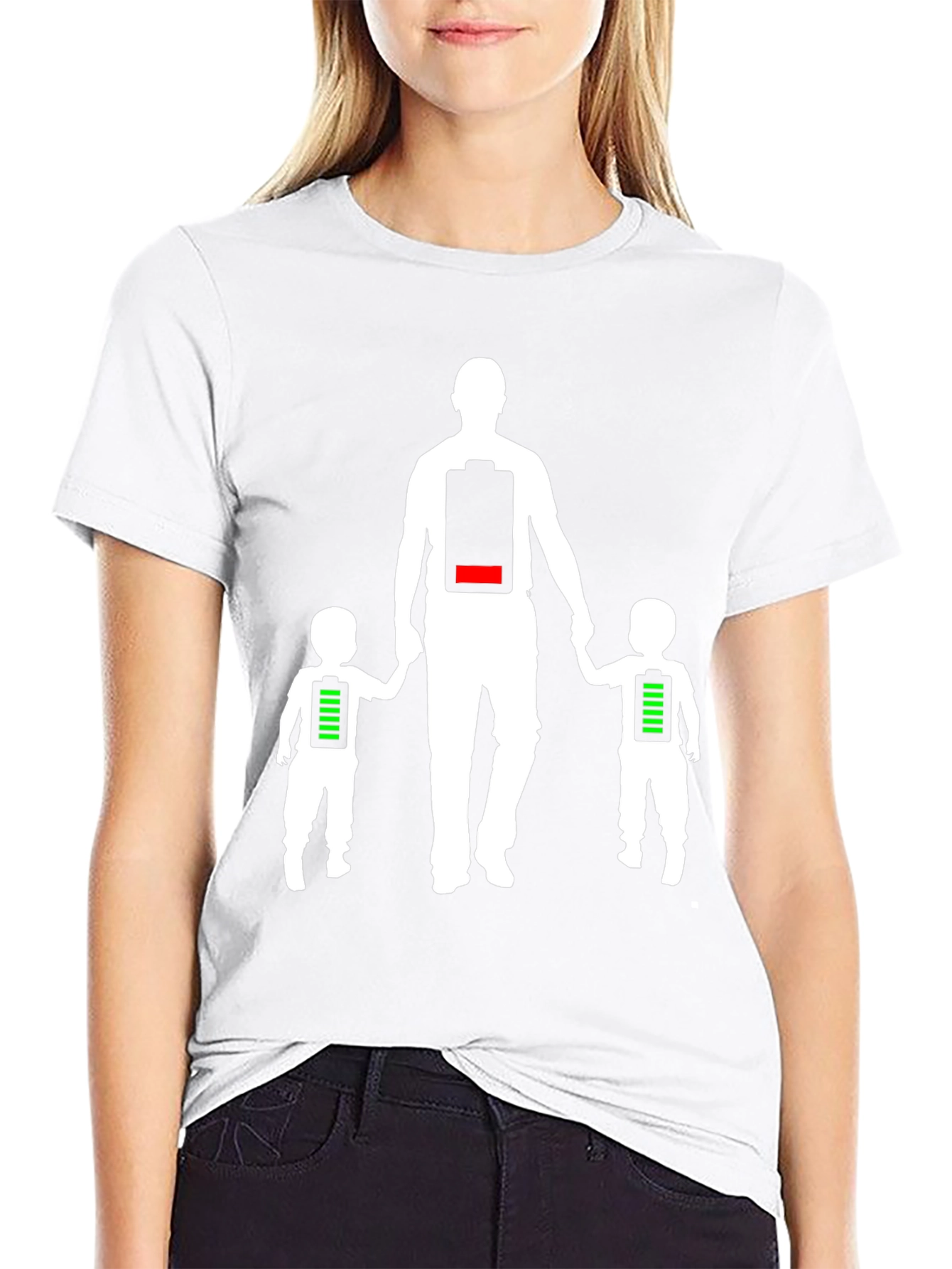 Dad Low Battery T-Shirt - Fatherhood Apparel
