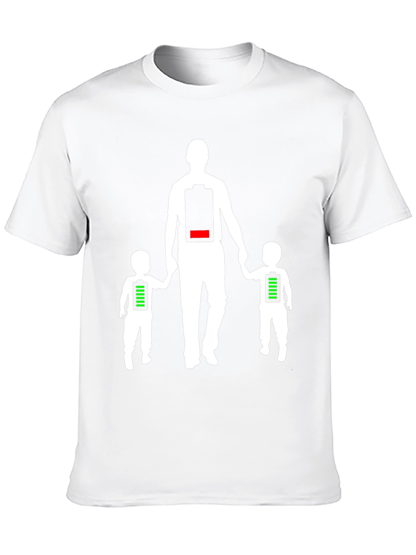Dad Low Battery T-Shirt - Fatherhood Apparel