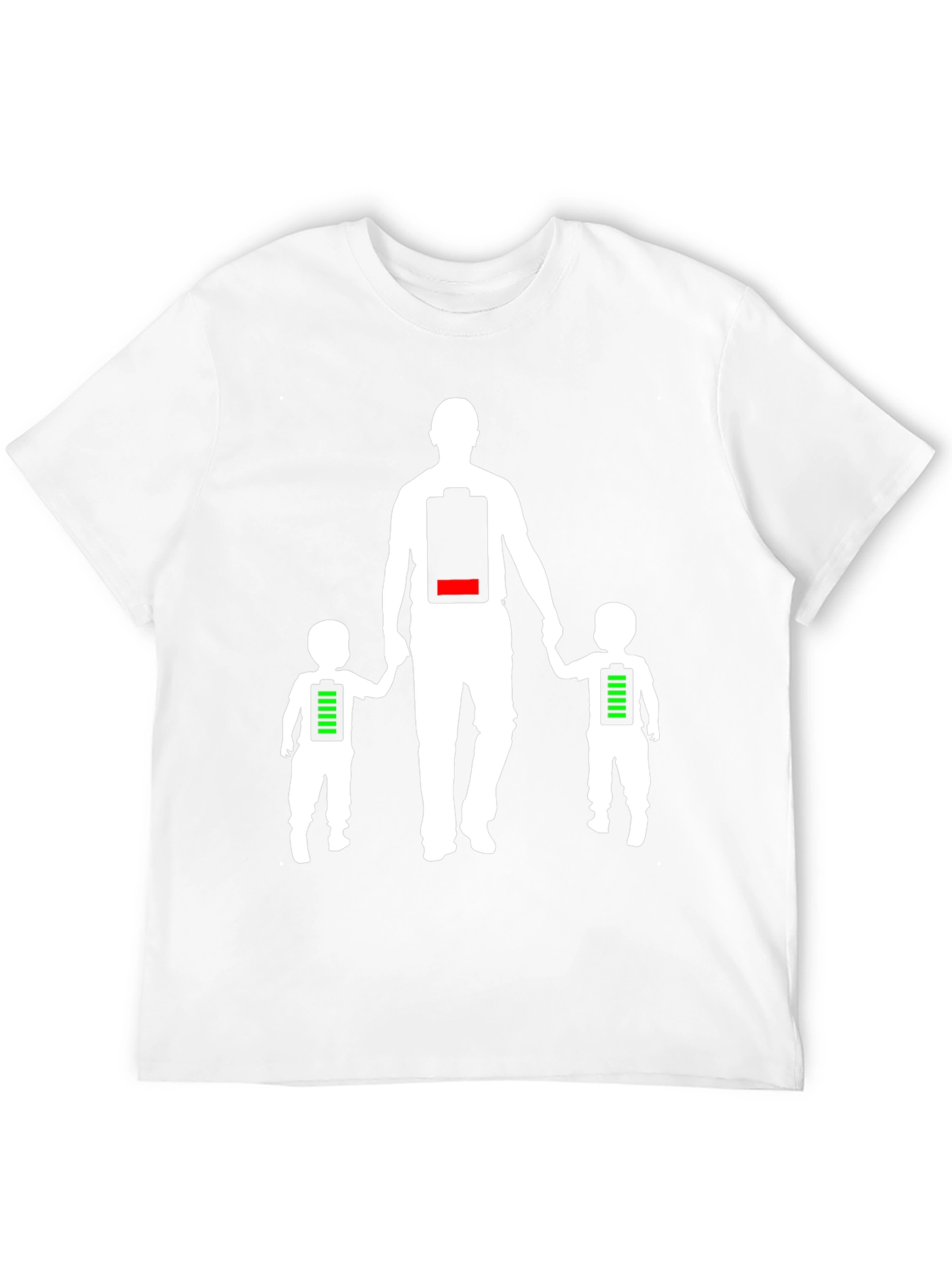 Dad Low Battery T-Shirt - Fatherhood Apparel