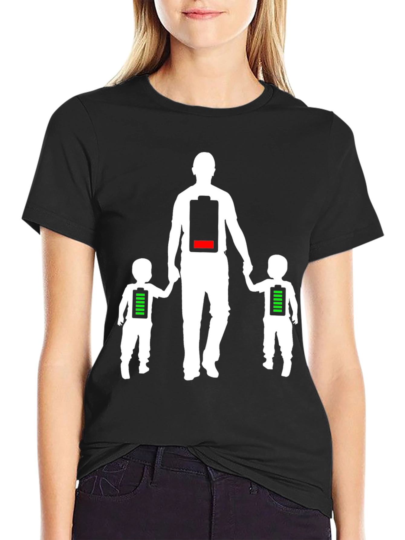 Dad Low Battery T-Shirt - Fatherhood Apparel