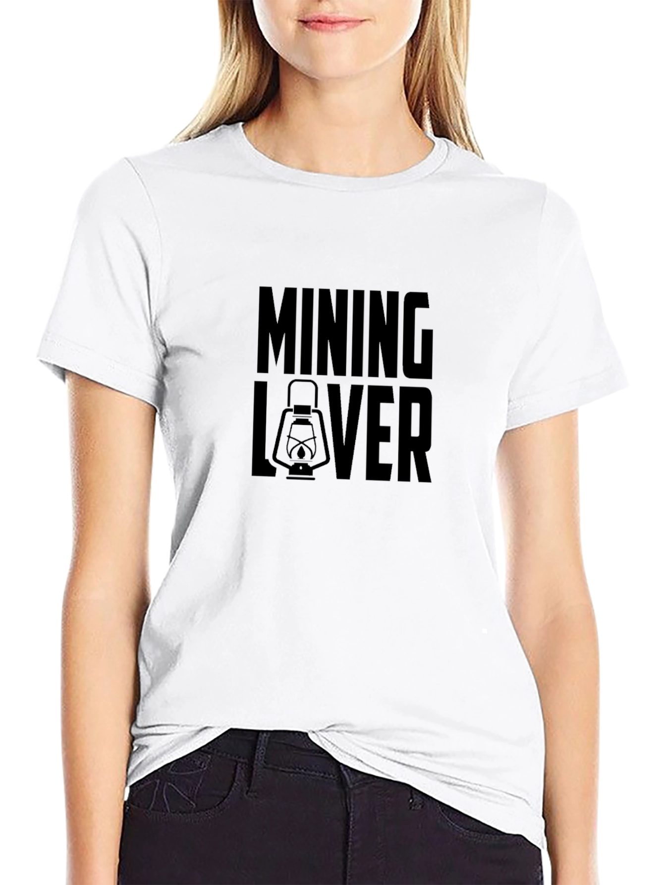 Mining Lover T-Shirt - Miners Lantern Graphic
