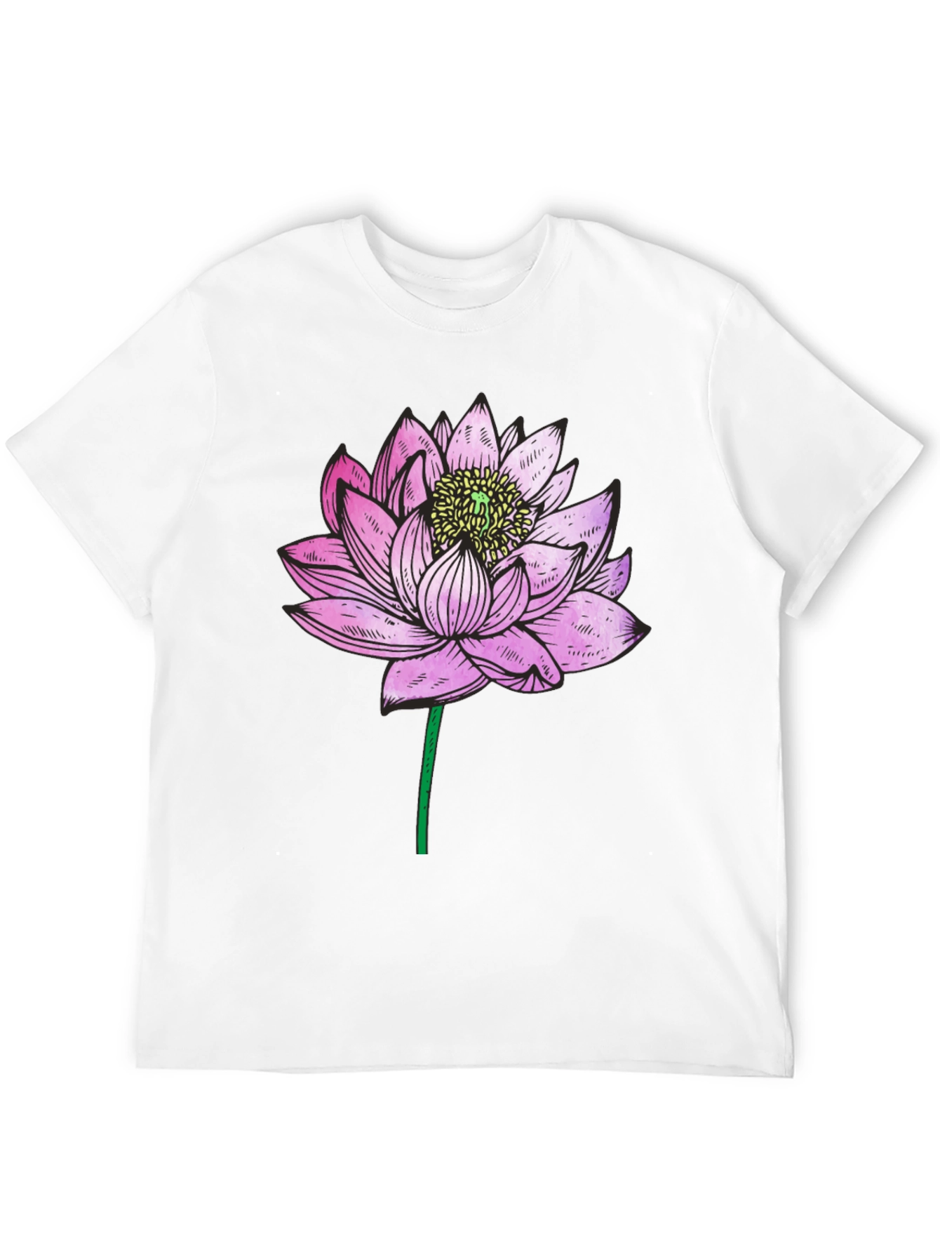 Lotus Flower Graphic T-Shirt - Relaxed Fit
