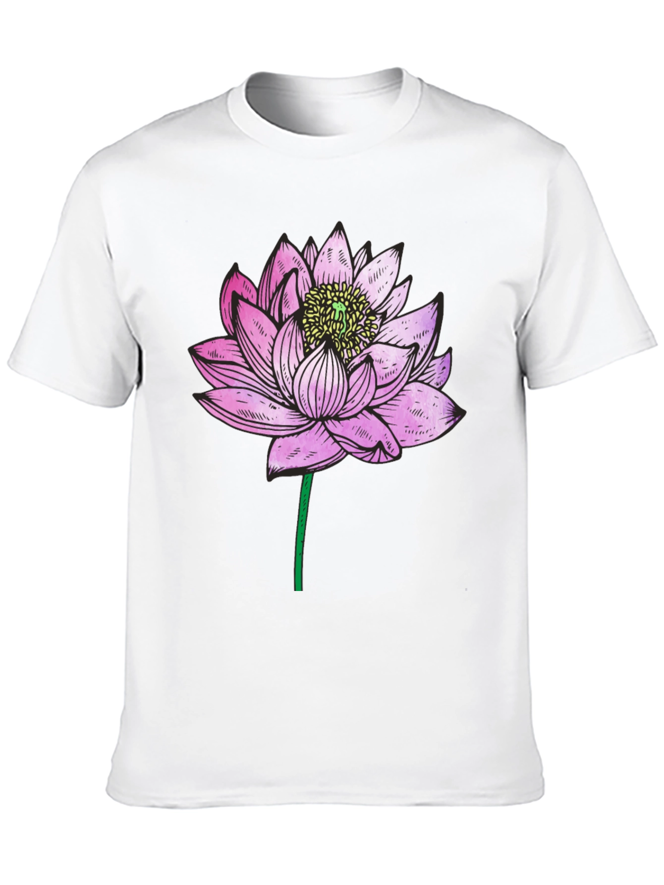 Lotus Flower Graphic T-Shirt - Relaxed Fit