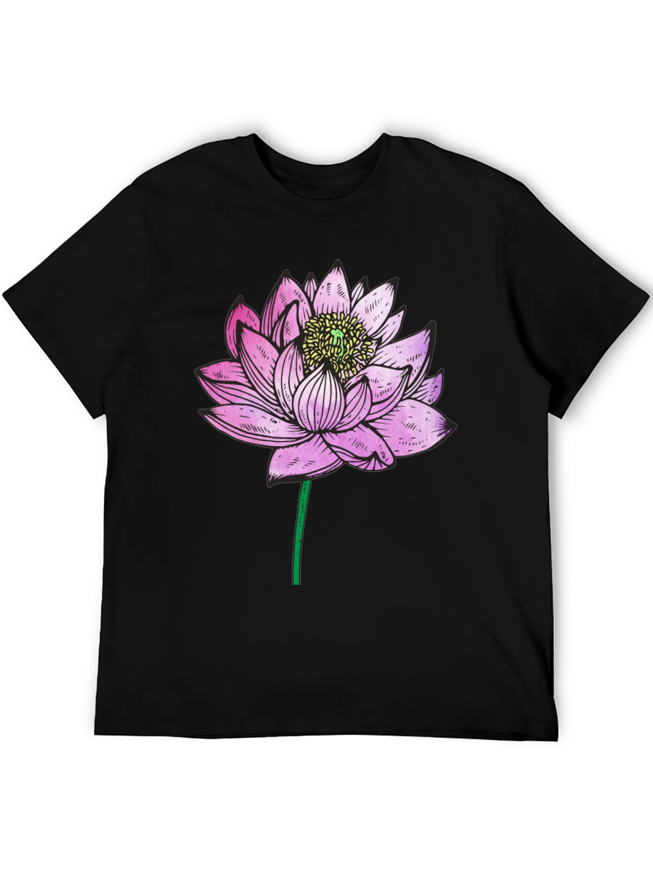 Lotus Flower Graphic T-Shirt - Relaxed Fit