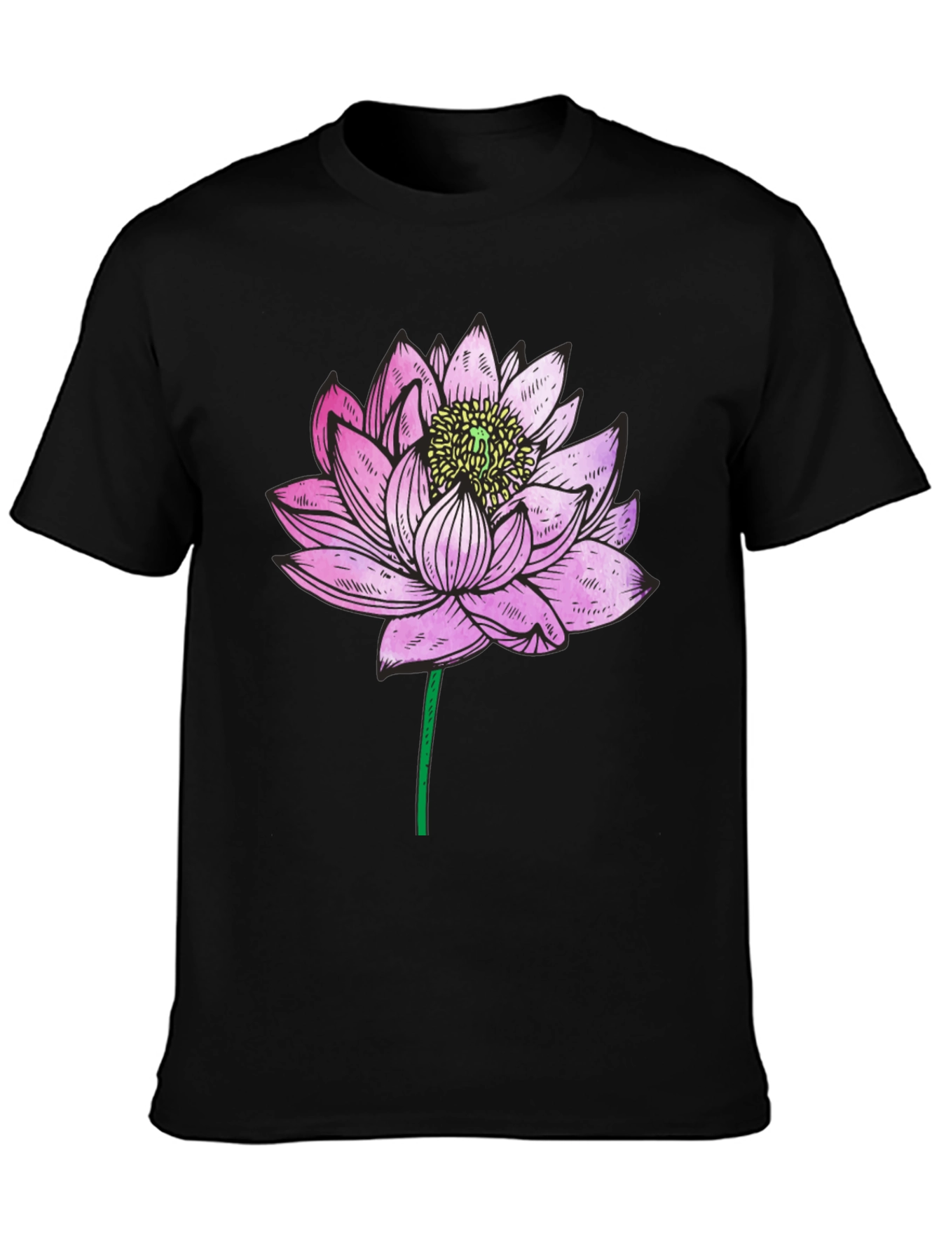 Lotus Flower Graphic T-Shirt - Relaxed Fit