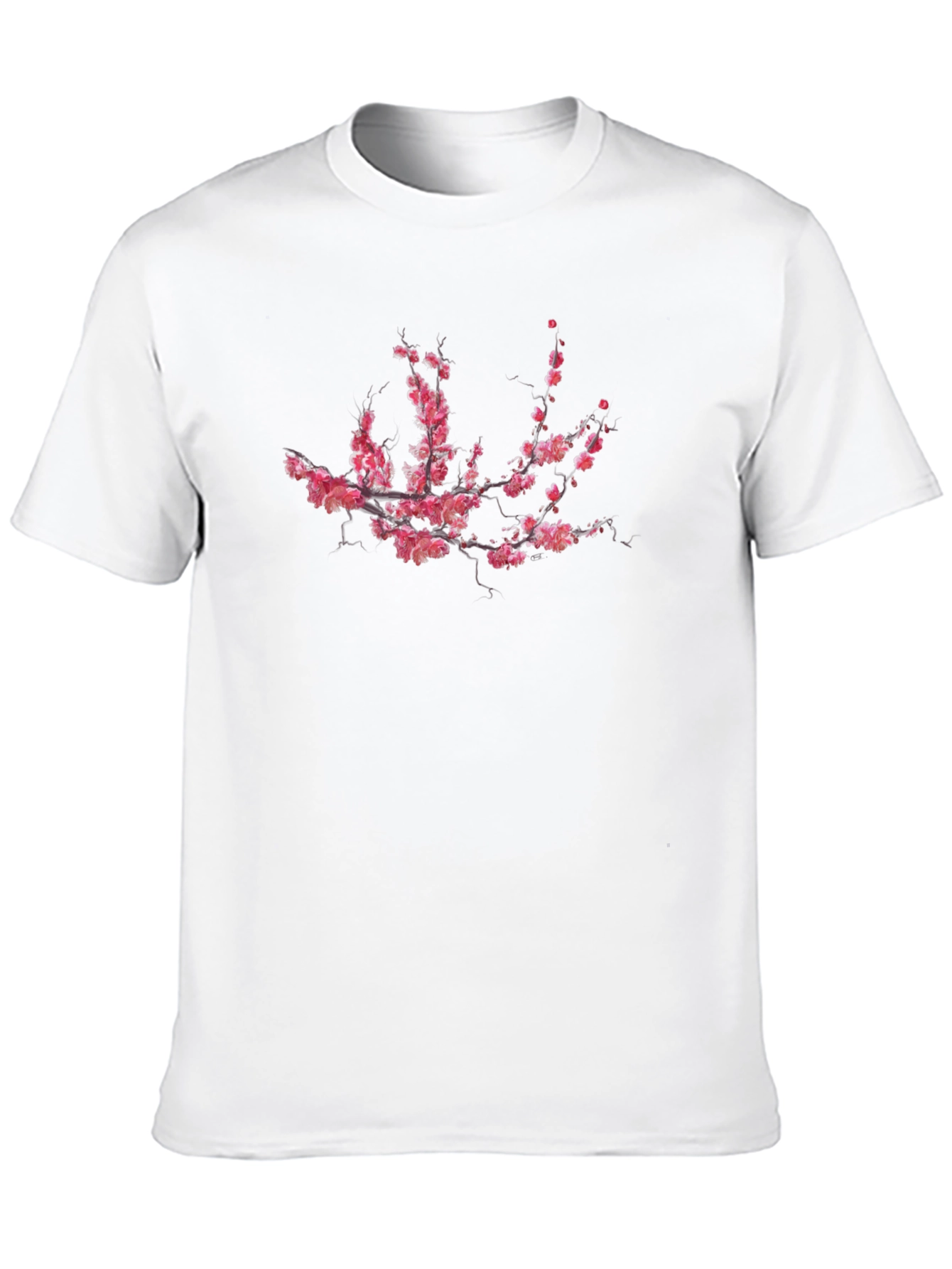 Sakura Branch Graphic Black T-Shirt