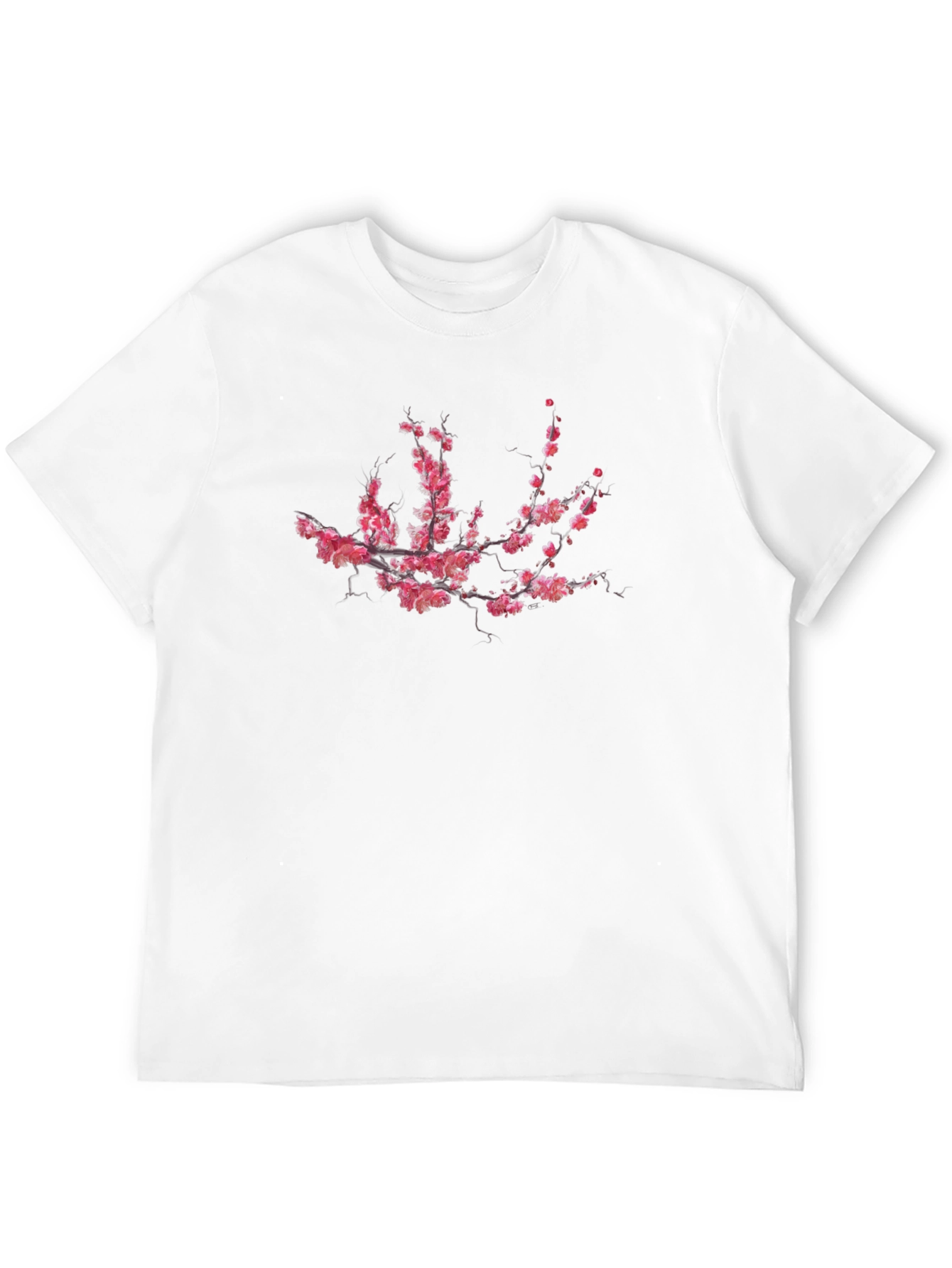 Sakura Branch Graphic Black T-Shirt