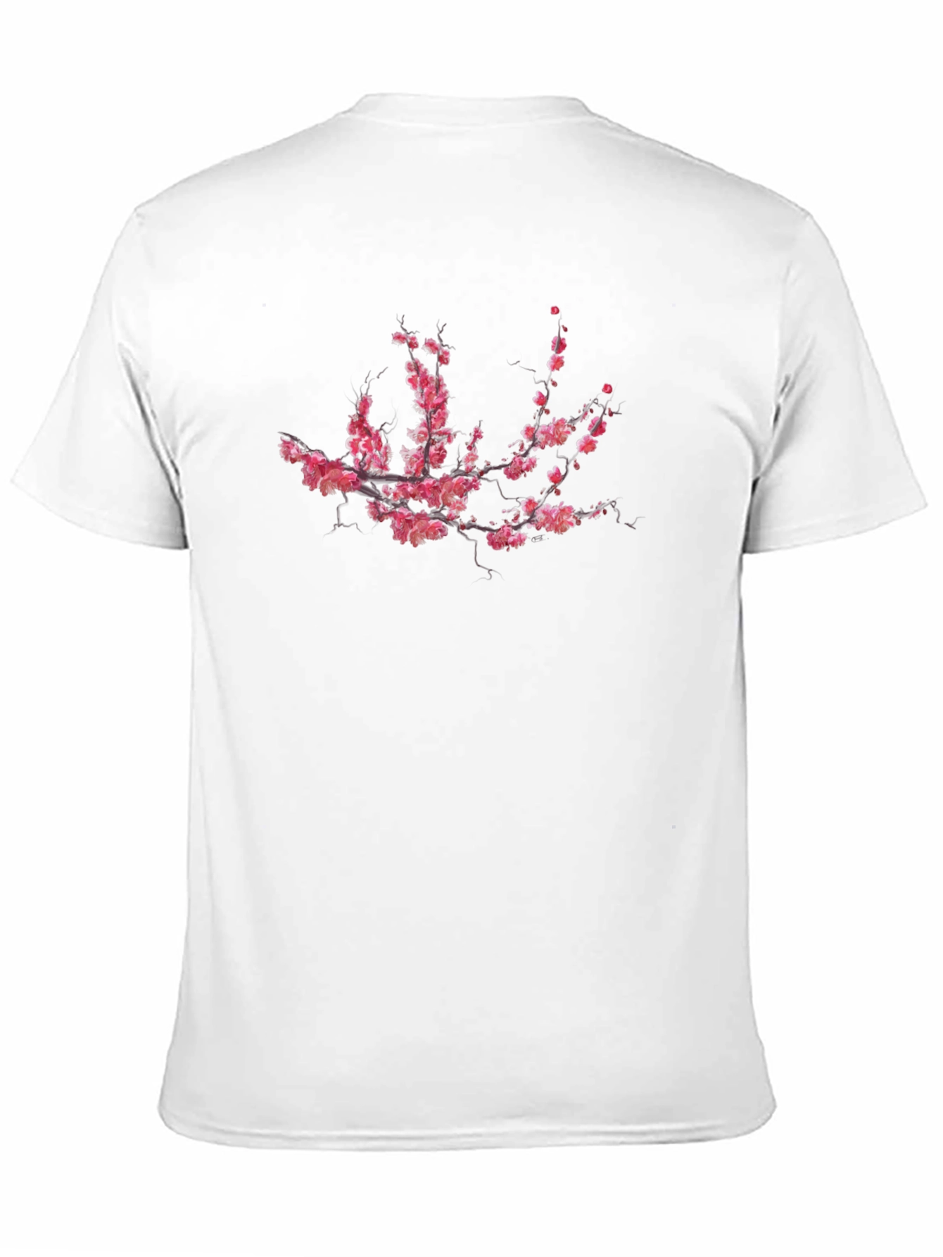 Sakura Branch Graphic Black T-Shirt