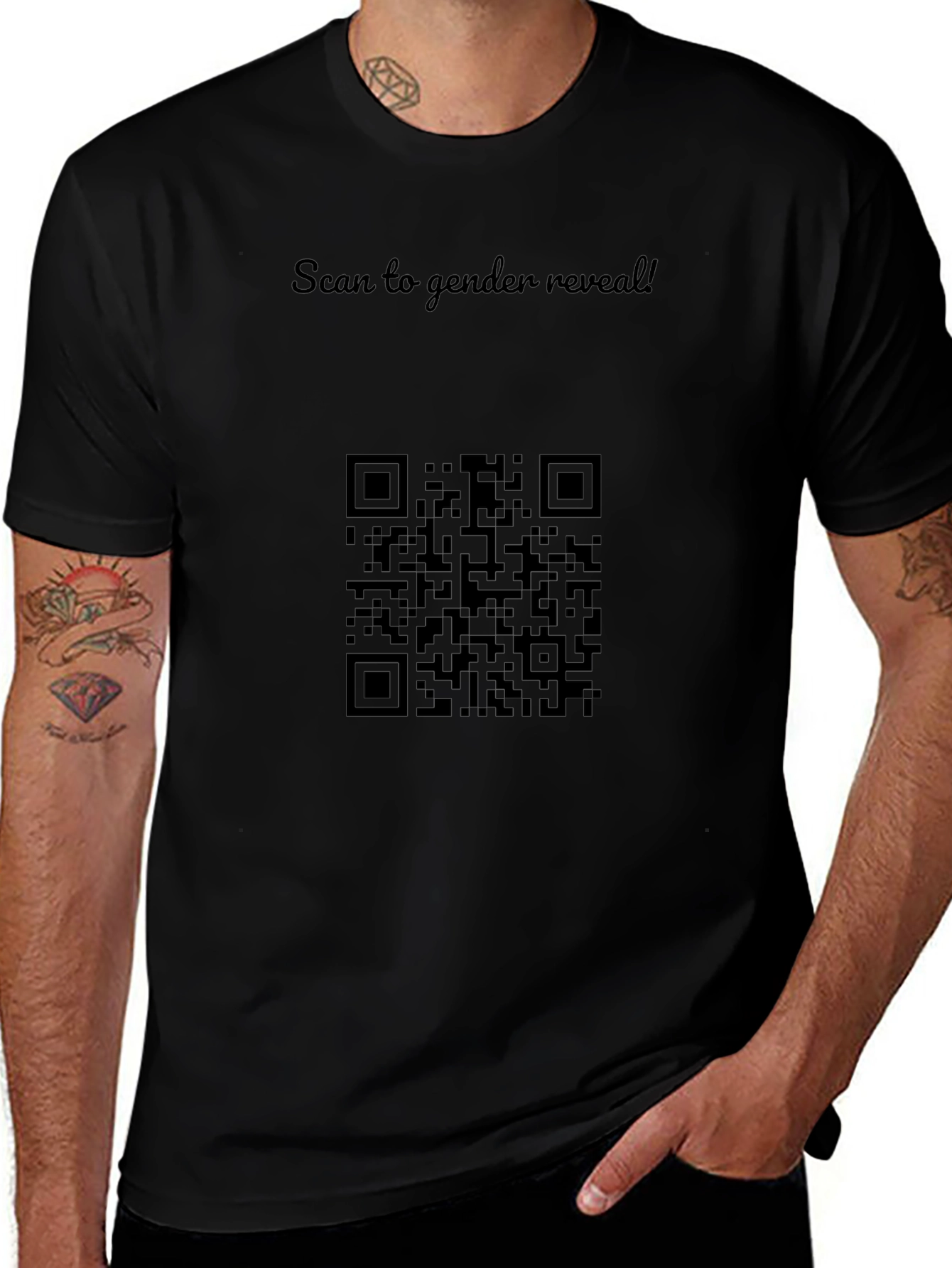 Scan to Reveal Gender T-Shirt