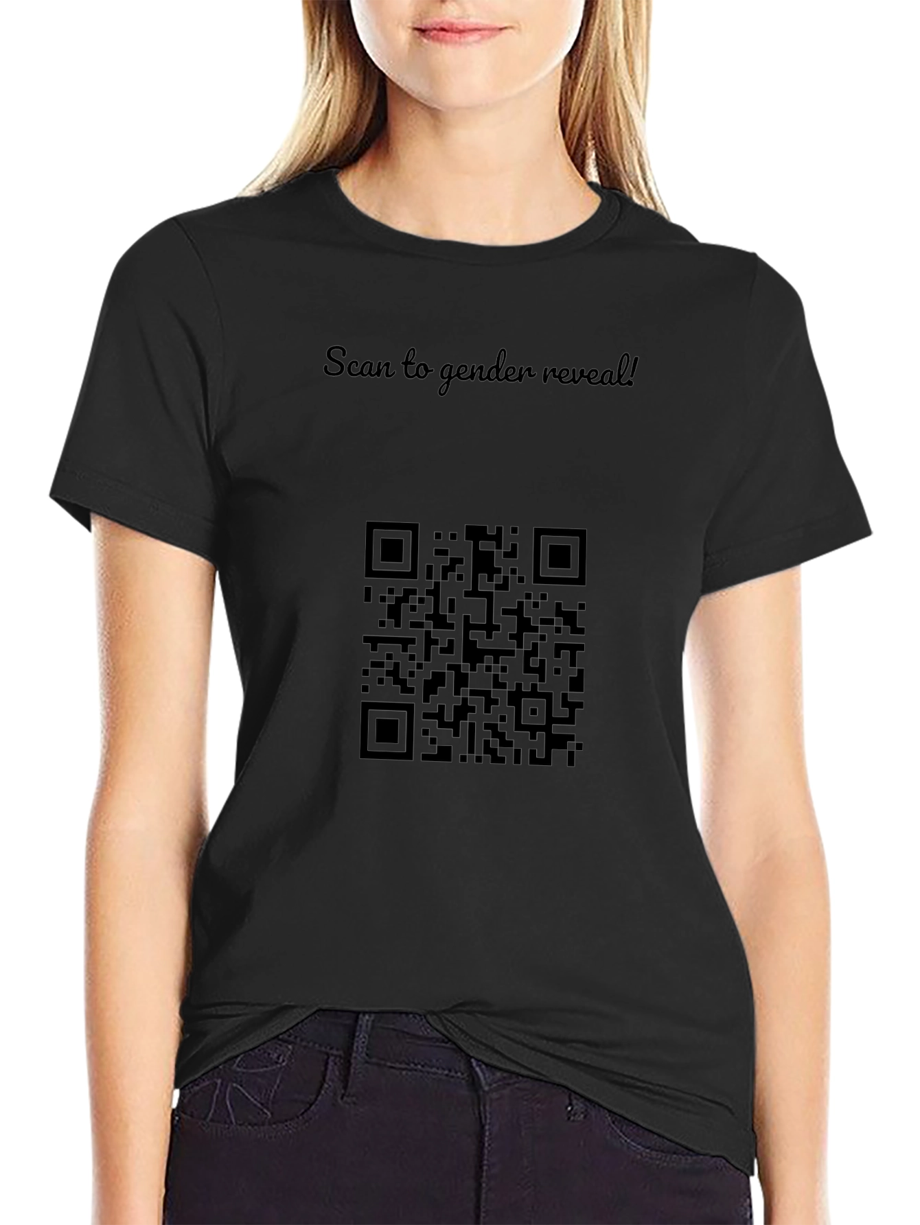 Scan to Reveal Gender T-Shirt