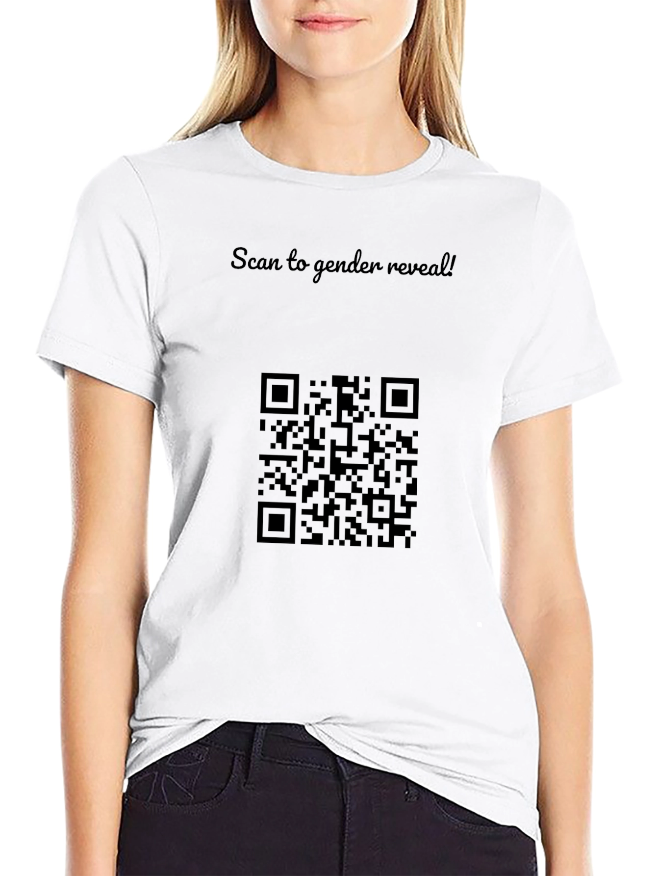 Scan to Reveal Gender T-Shirt