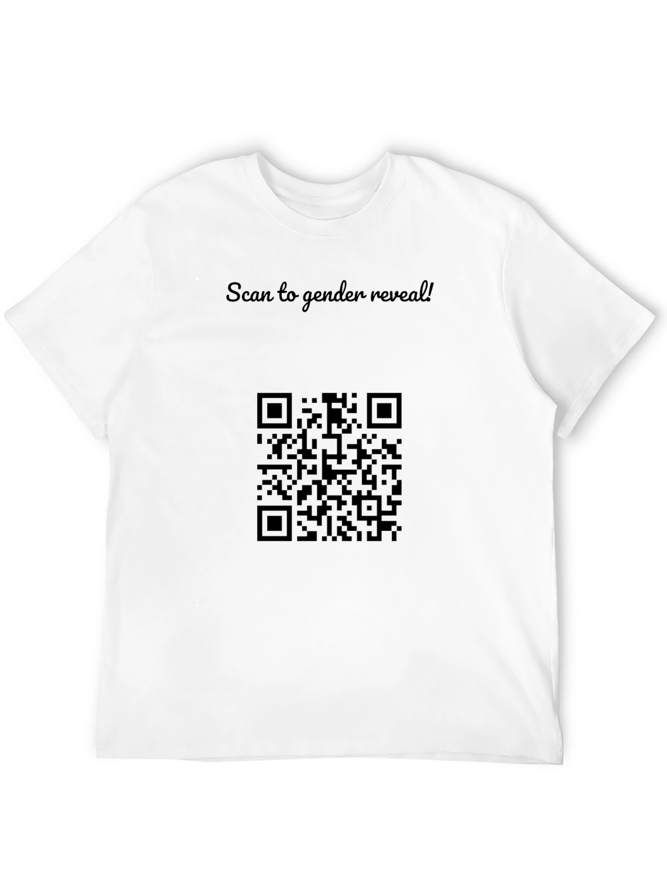 Scan to Reveal Gender T-Shirt