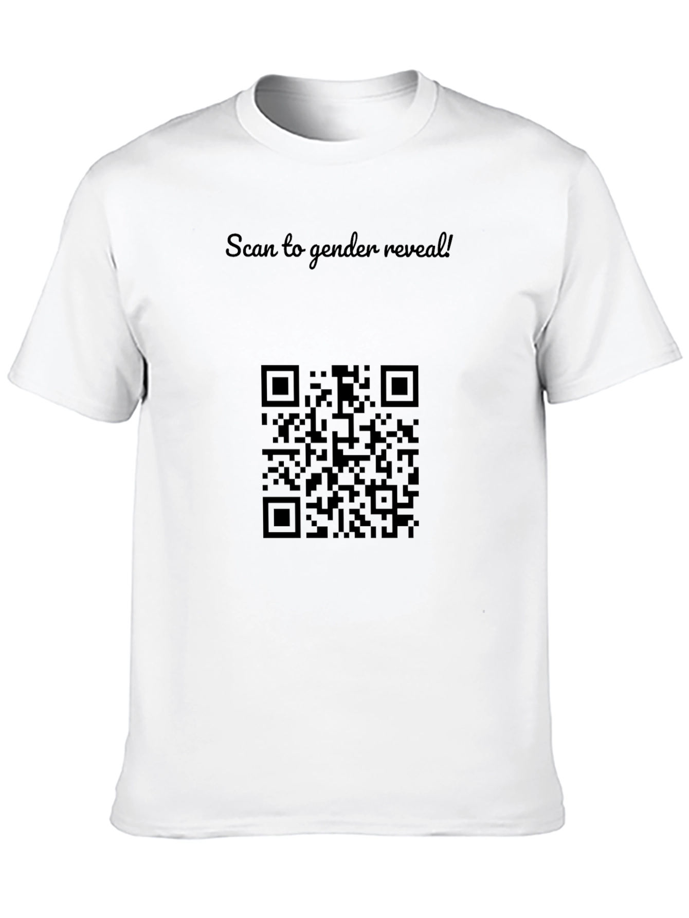 Scan to Reveal Gender T-Shirt