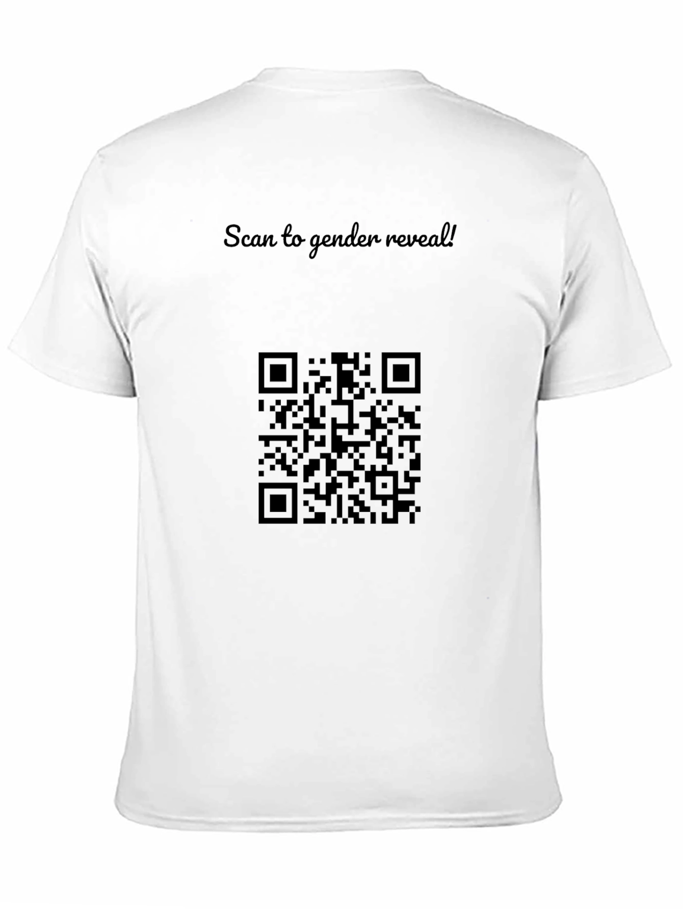 Scan to Reveal Gender T-Shirt