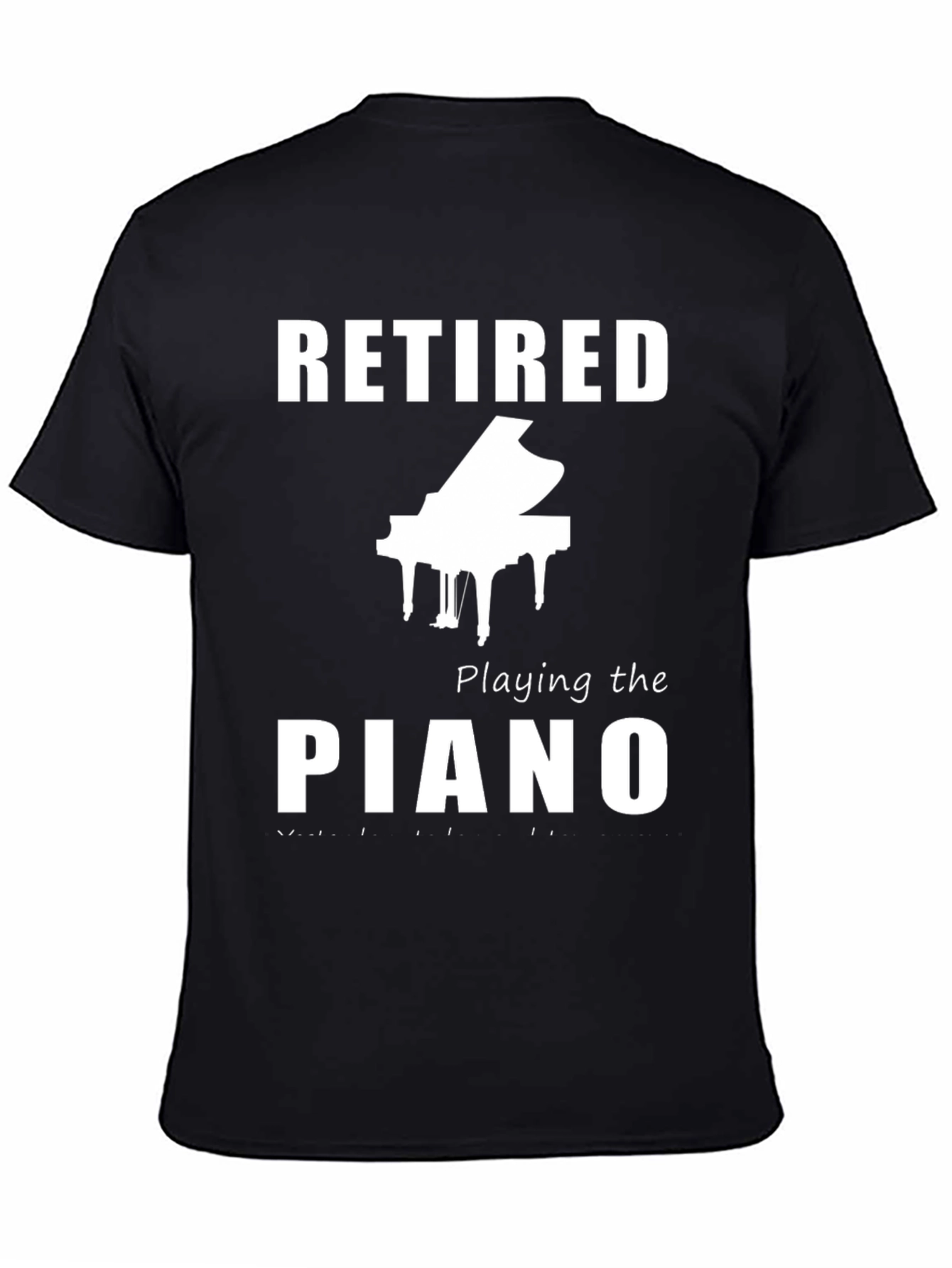 Retired Piano Player T-Shirt - Musician Retirement Gift