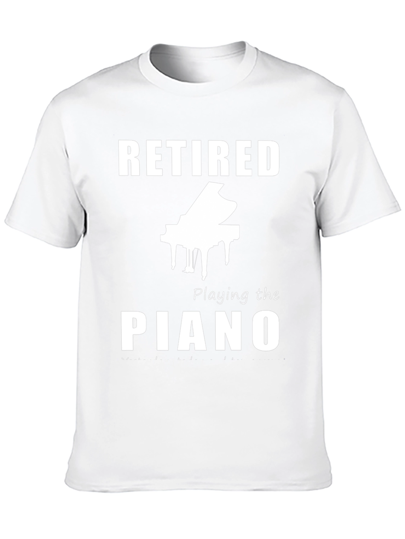 Retired Piano Player T-Shirt - Musician Retirement Gift