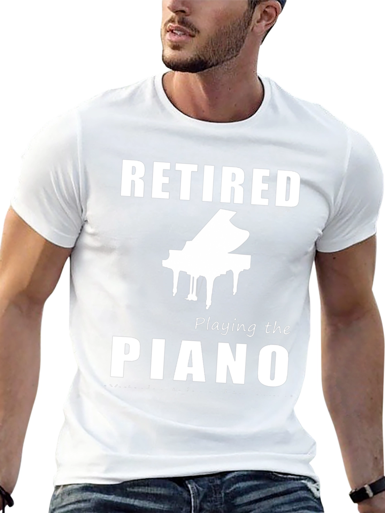 Retired Piano Player T-Shirt - Musician Retirement Gift