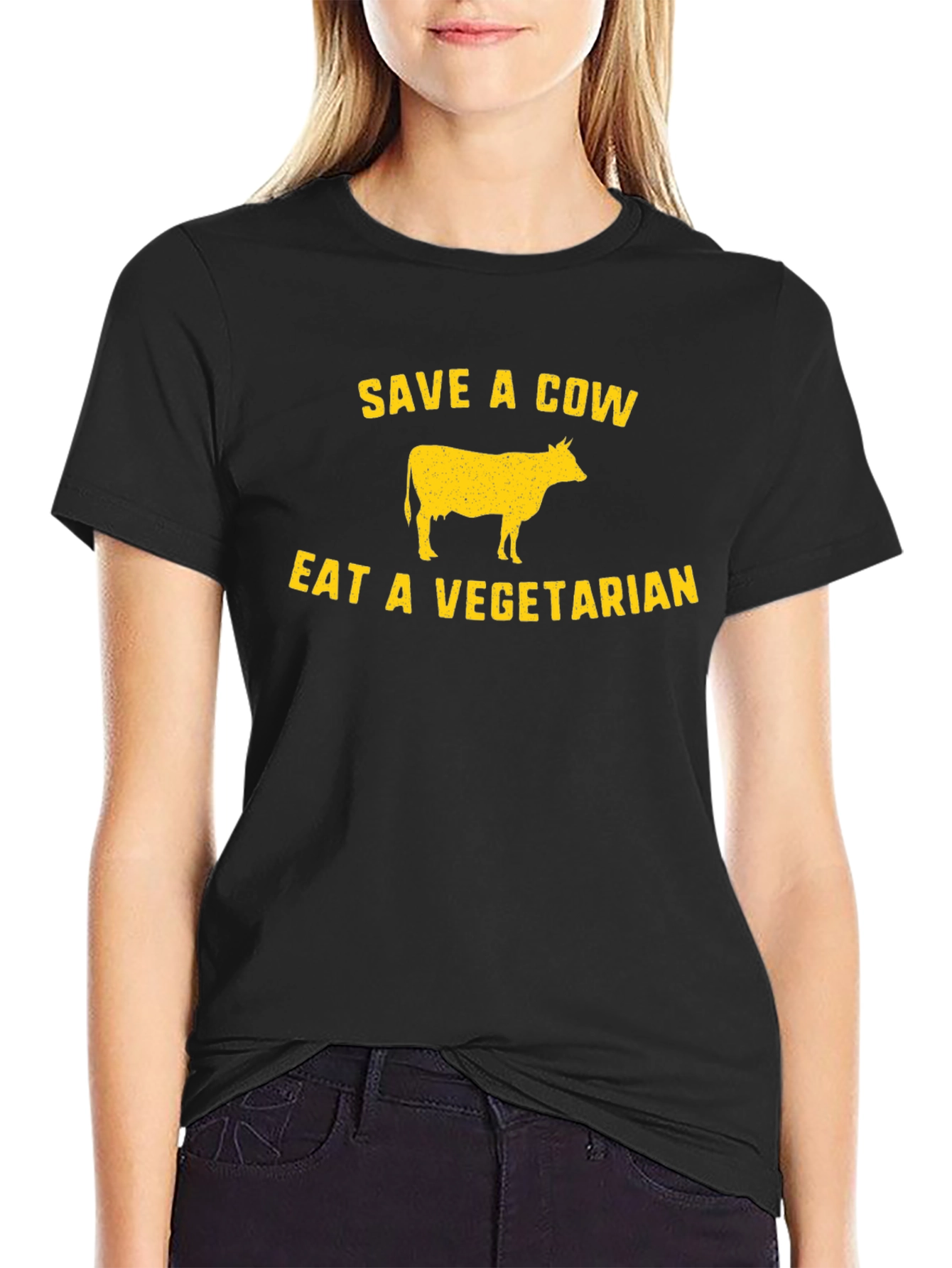 Save a Cow Eat a Vegetarian Graphic Tee