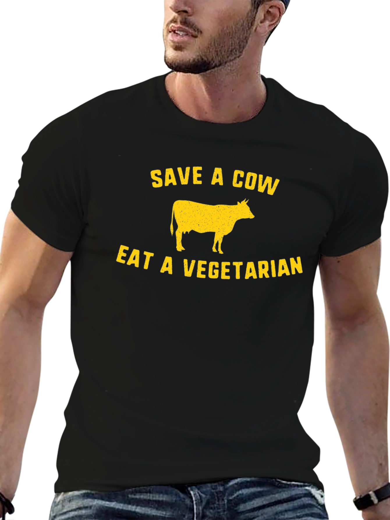 Save a Cow Eat a Vegetarian Graphic Tee