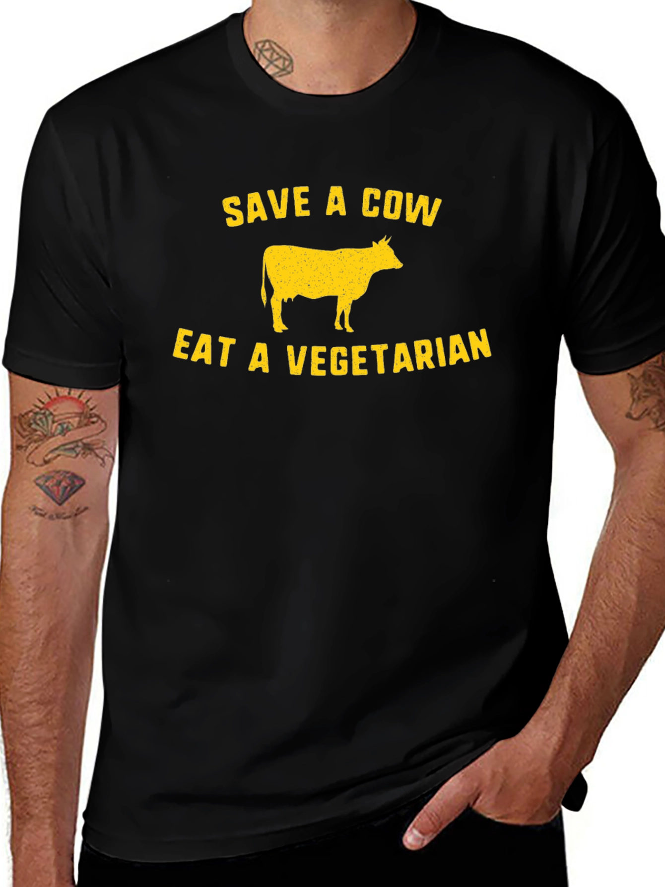 Save a Cow Eat a Vegetarian Graphic Tee