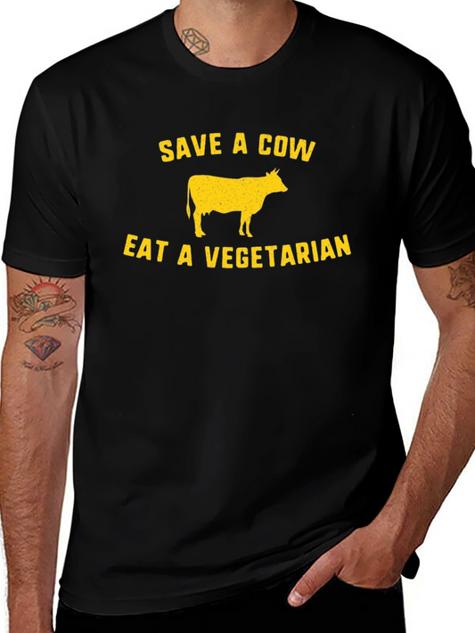 Save a Cow Eat a Vegetarian Graphic Tee