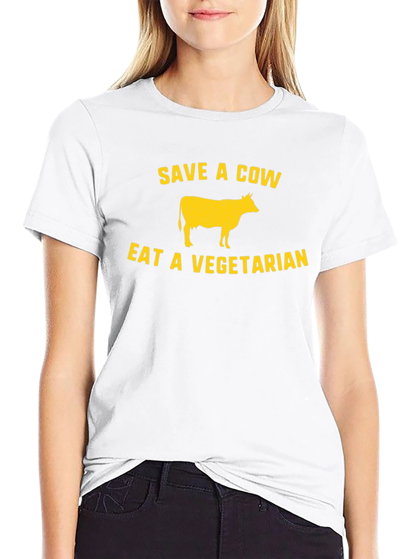 Save a Cow Eat a Vegetarian Graphic Tee