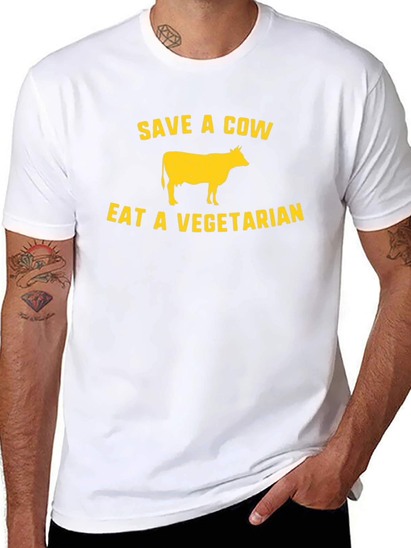Save a Cow Eat a Vegetarian Graphic Tee