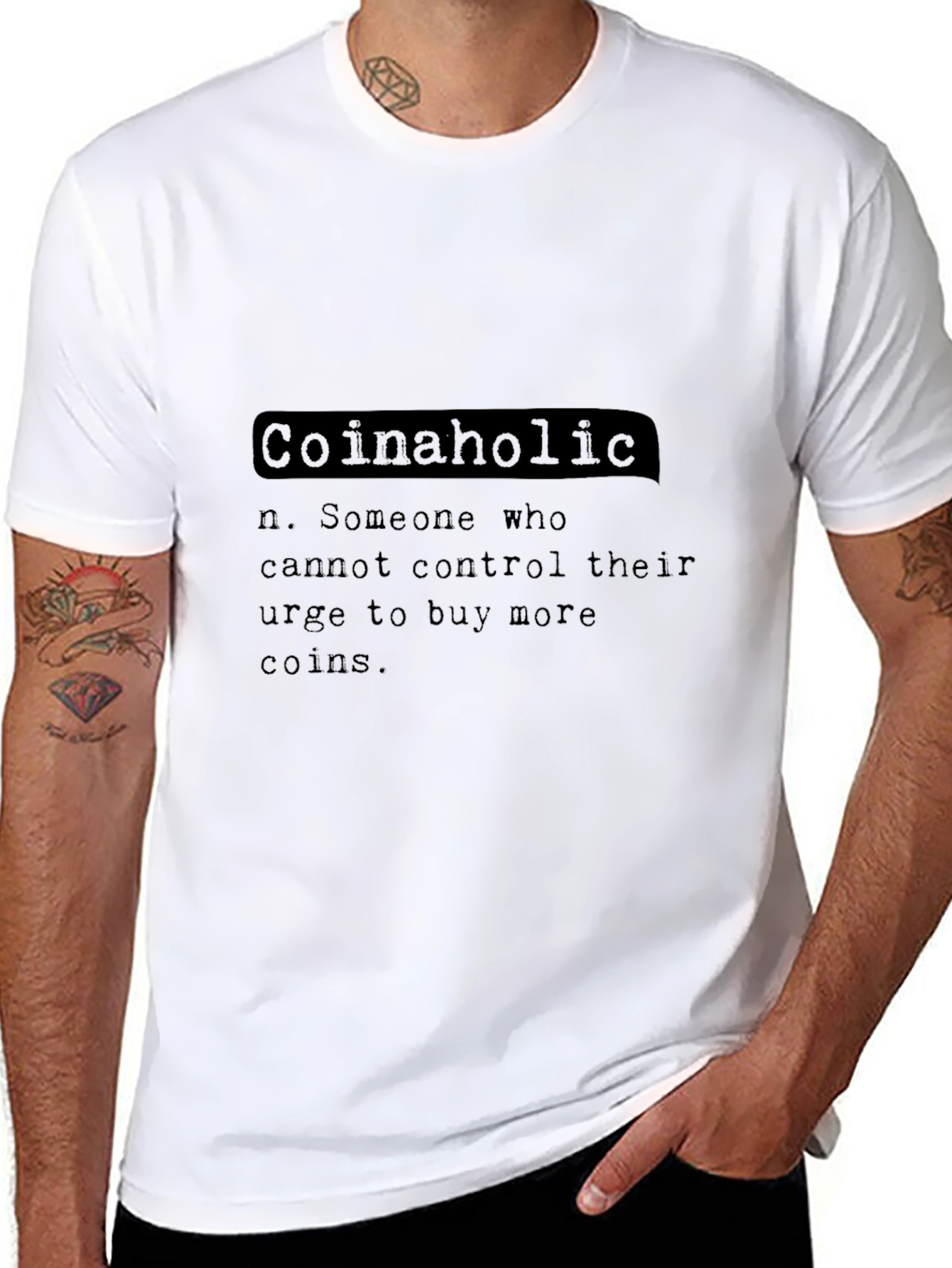 Coinaholic Definition T-Shirt - Crypto Enthusiast Tee