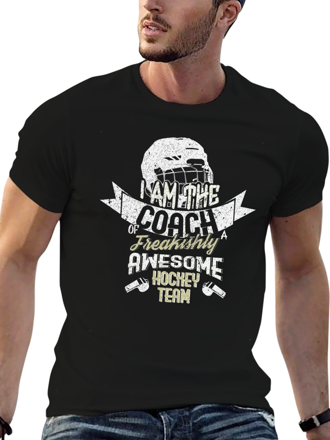 Awesome Hockey Coach T-Shirt - Freakishly Cool Design