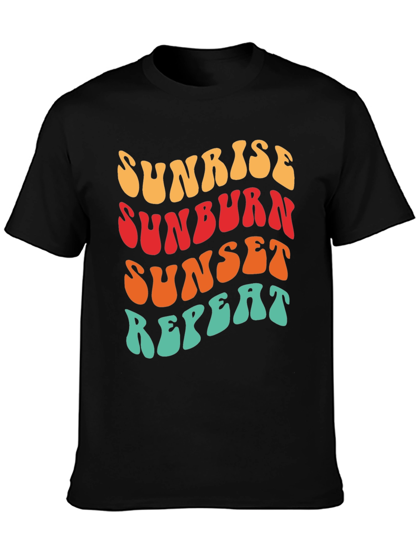 Sunrise Sunburn Sunset Repeat Graphic Tee