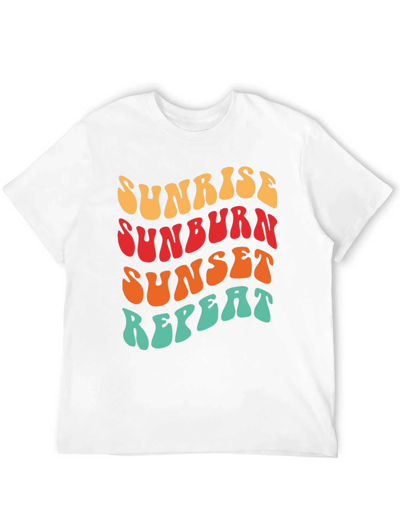 Sunrise Sunburn Sunset Repeat Graphic Tee