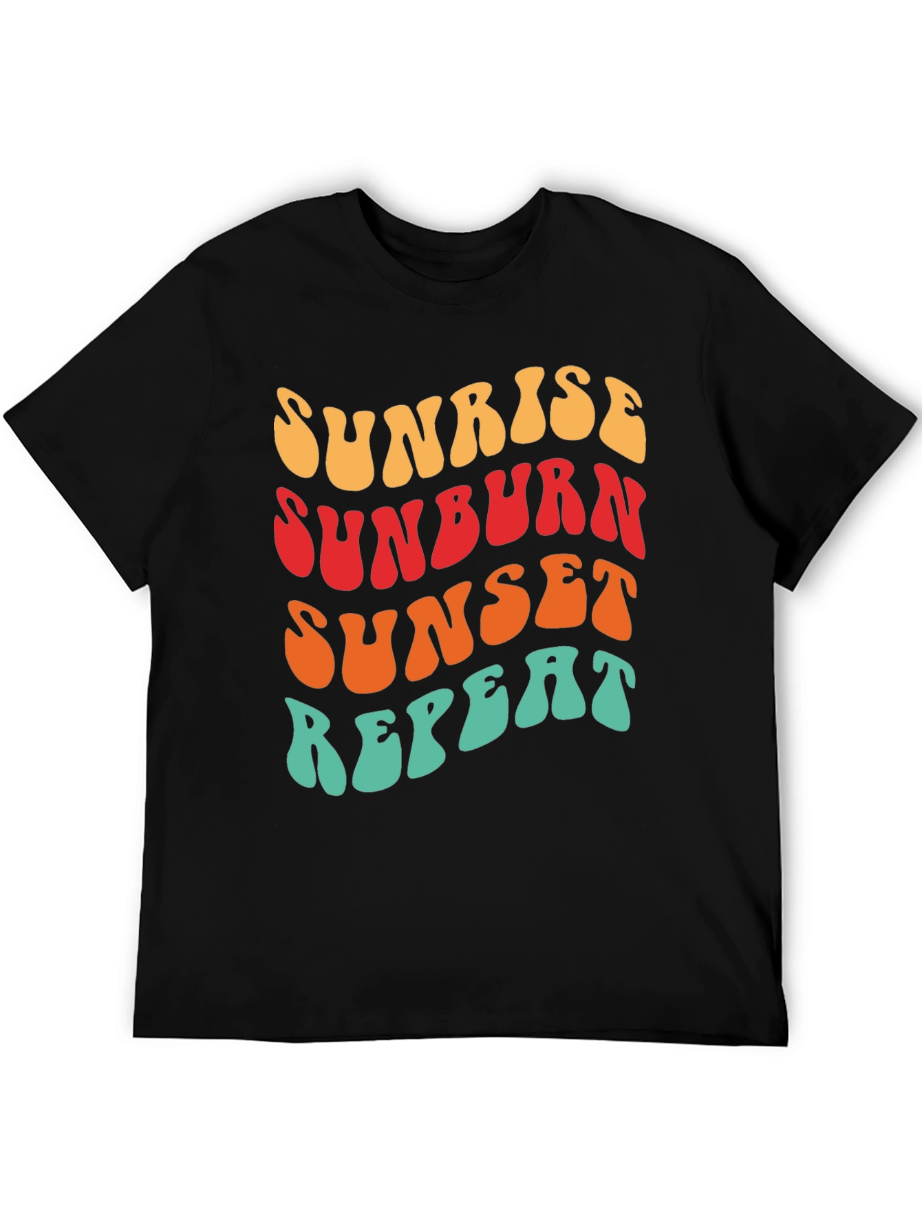 Sunrise Sunburn Sunset Repeat Graphic Tee