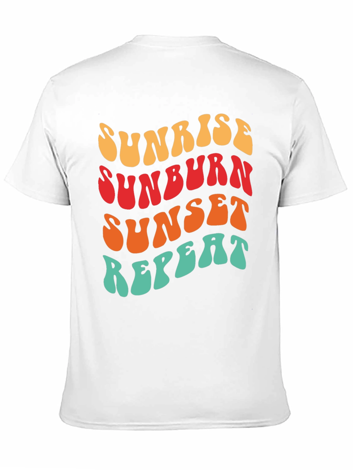 Sunrise Sunburn Sunset Repeat Graphic Tee