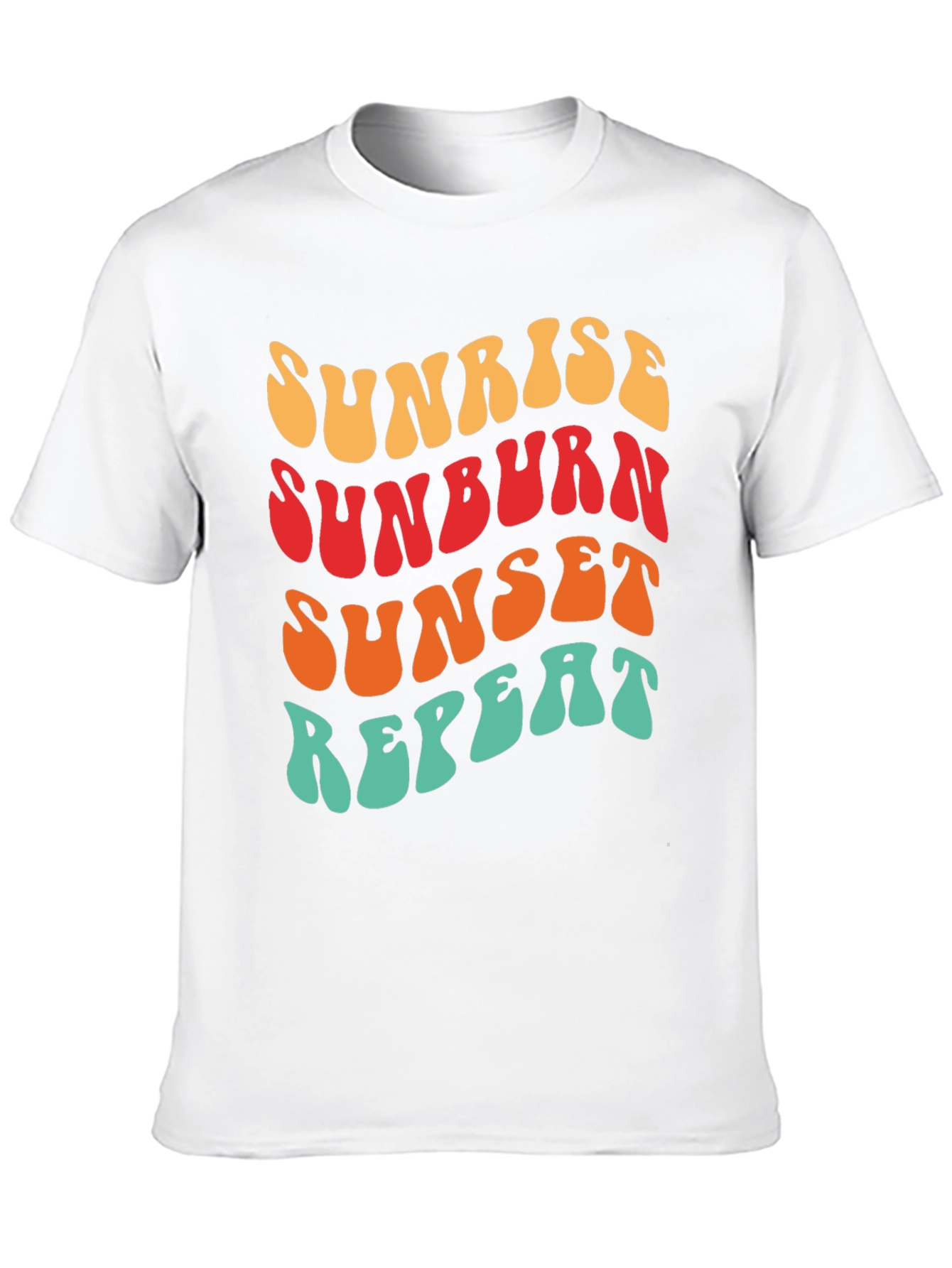 Sunrise Sunburn Sunset Repeat Graphic Tee
