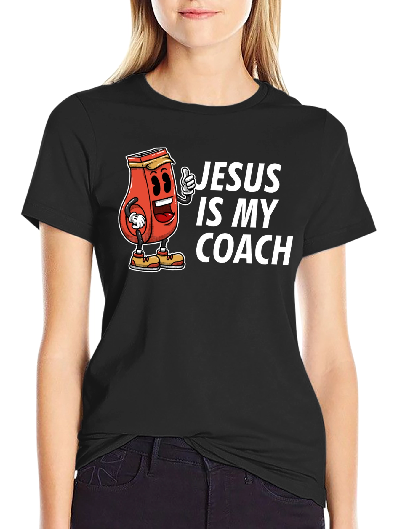 Jesus is My Coach Graphic T-Shirt