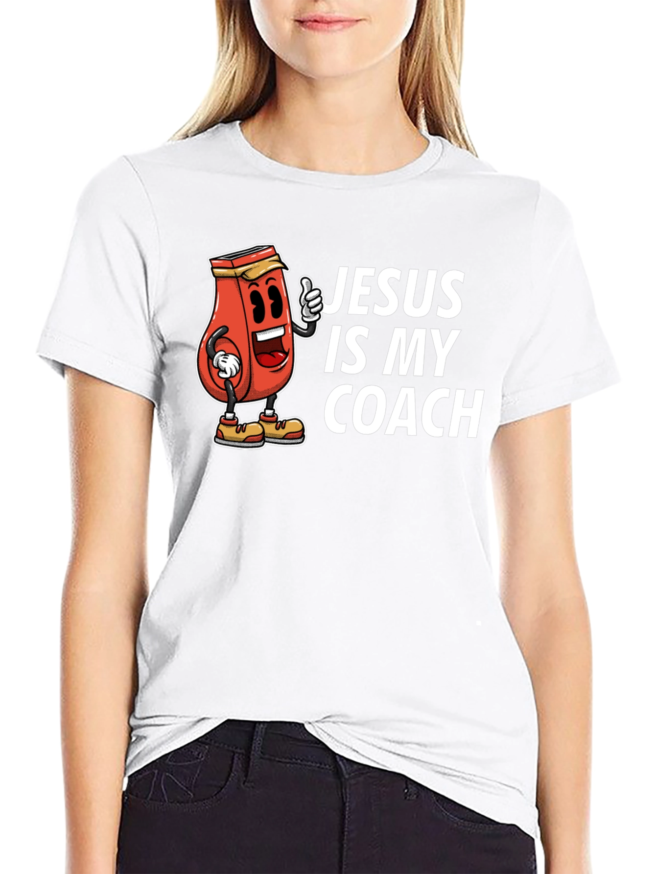 Jesus is My Coach Graphic T-Shirt