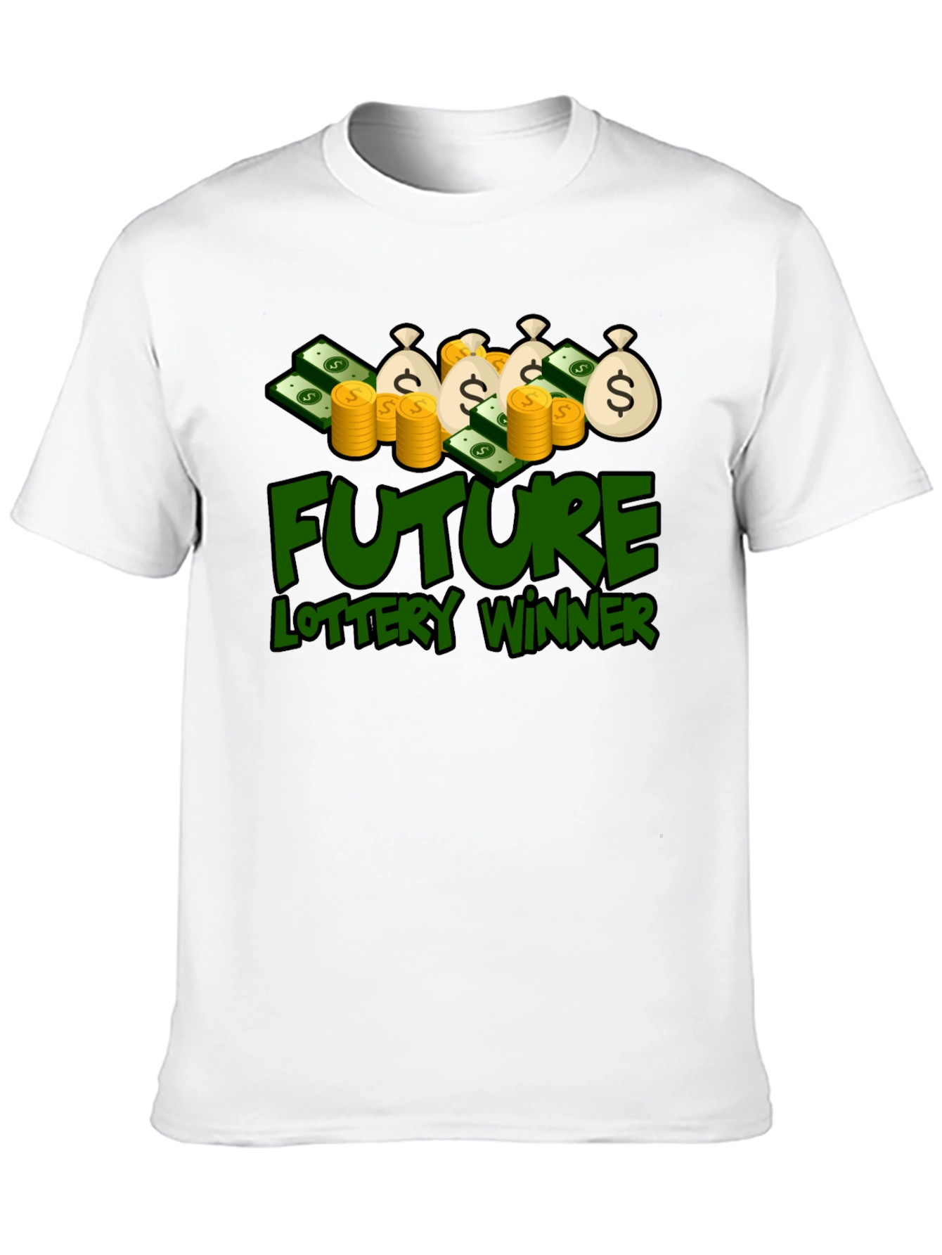 Future Lottery Winner Graphic Tee - Lucky Design