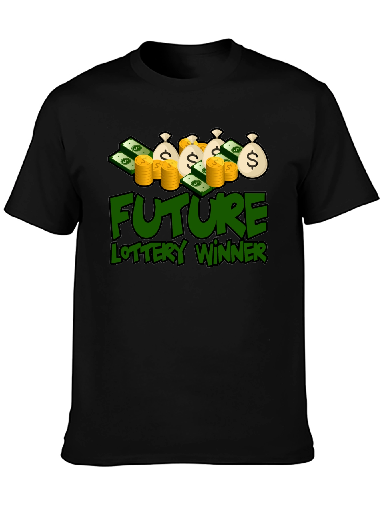 Future Lottery Winner Graphic Tee - Lucky Design