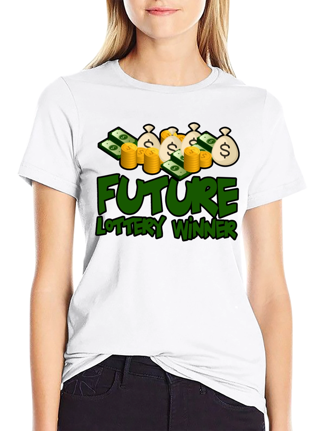 Future Lottery Winner Graphic Tee - Lucky Design
