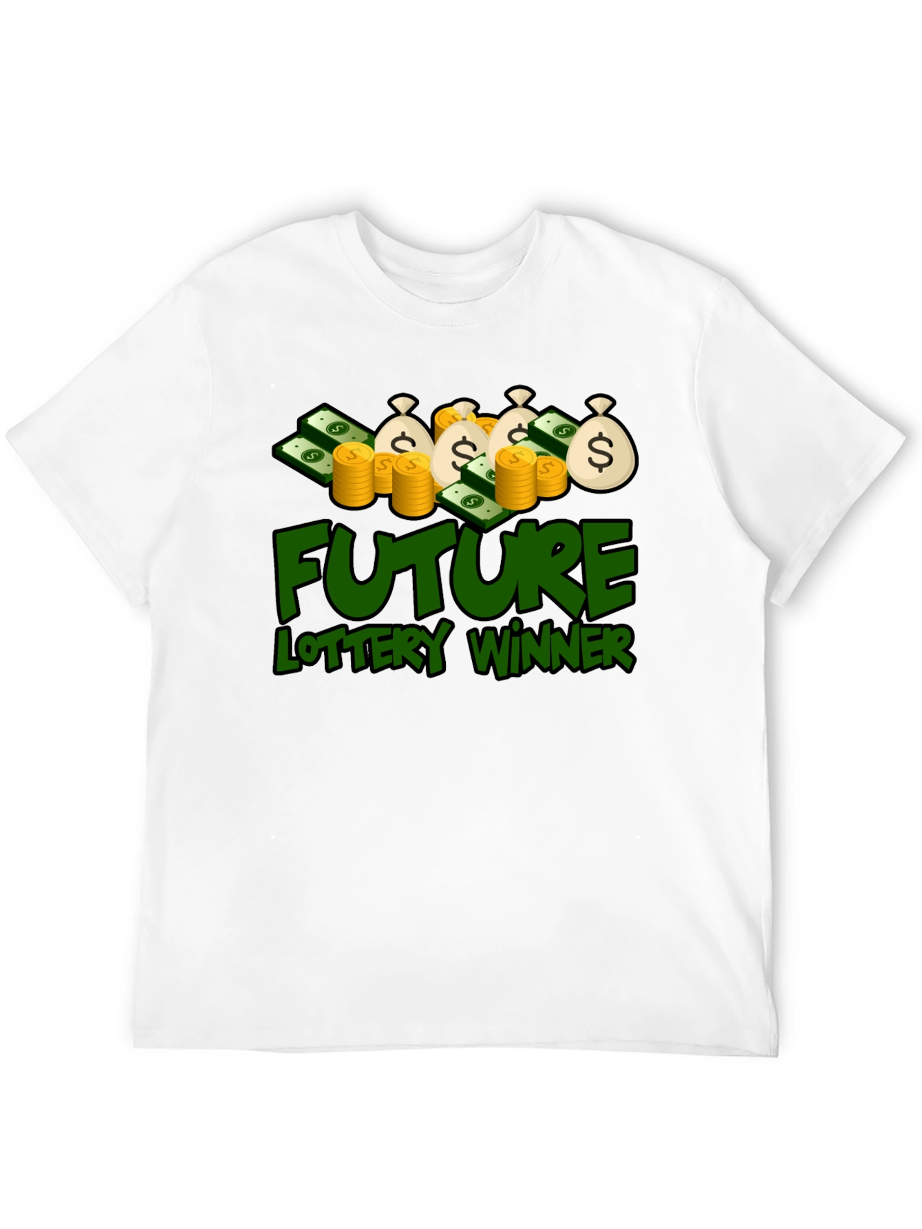 Future Lottery Winner Graphic Tee - Lucky Design
