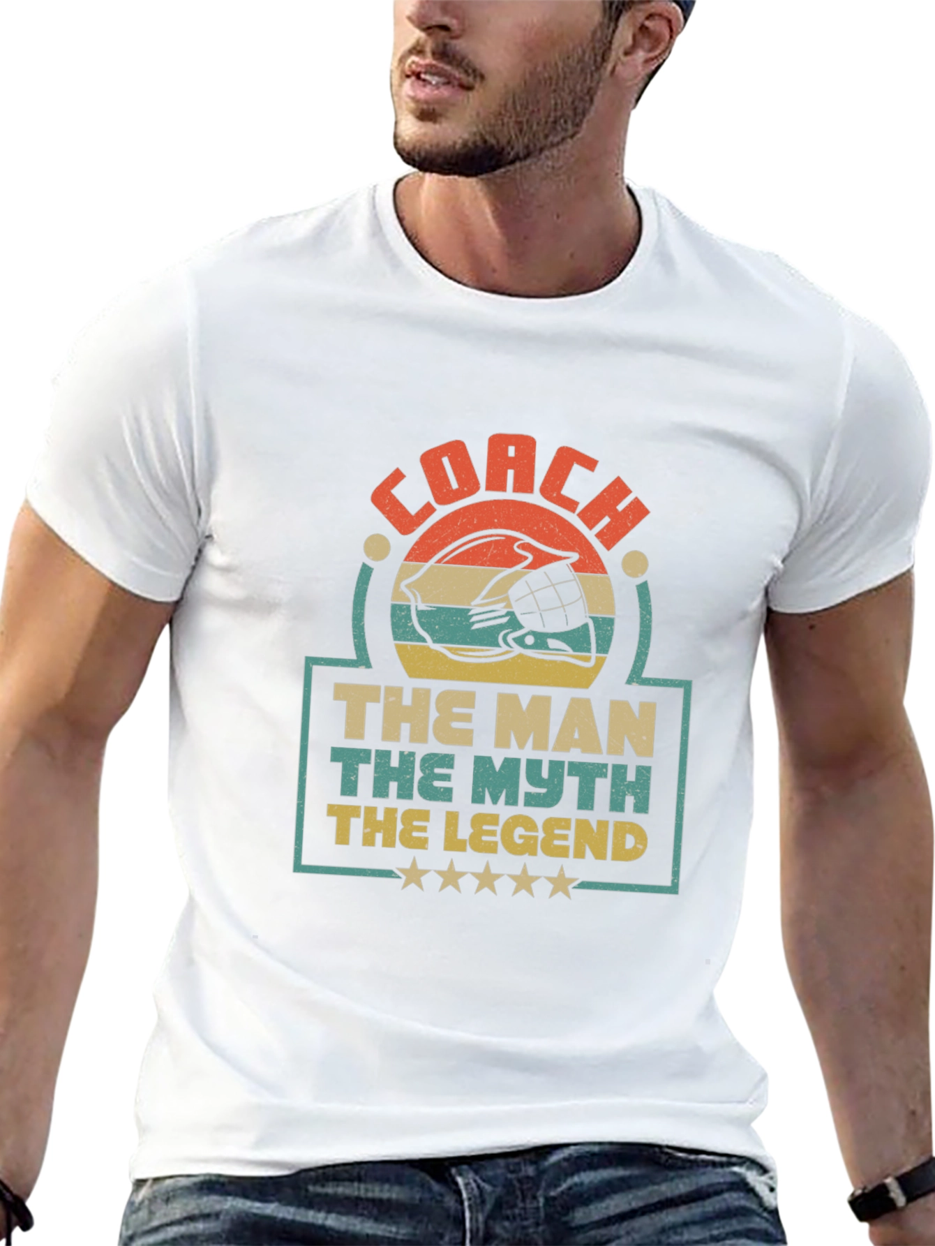 Coach The Man The Myth Legend Graphic T-Shirt