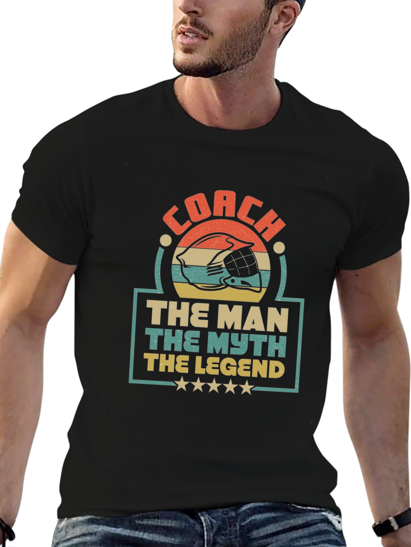 Coach The Man The Myth Legend Graphic T-Shirt