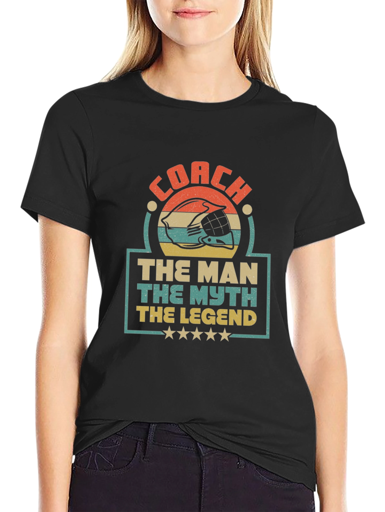 Coach The Man The Myth Legend Graphic T-Shirt