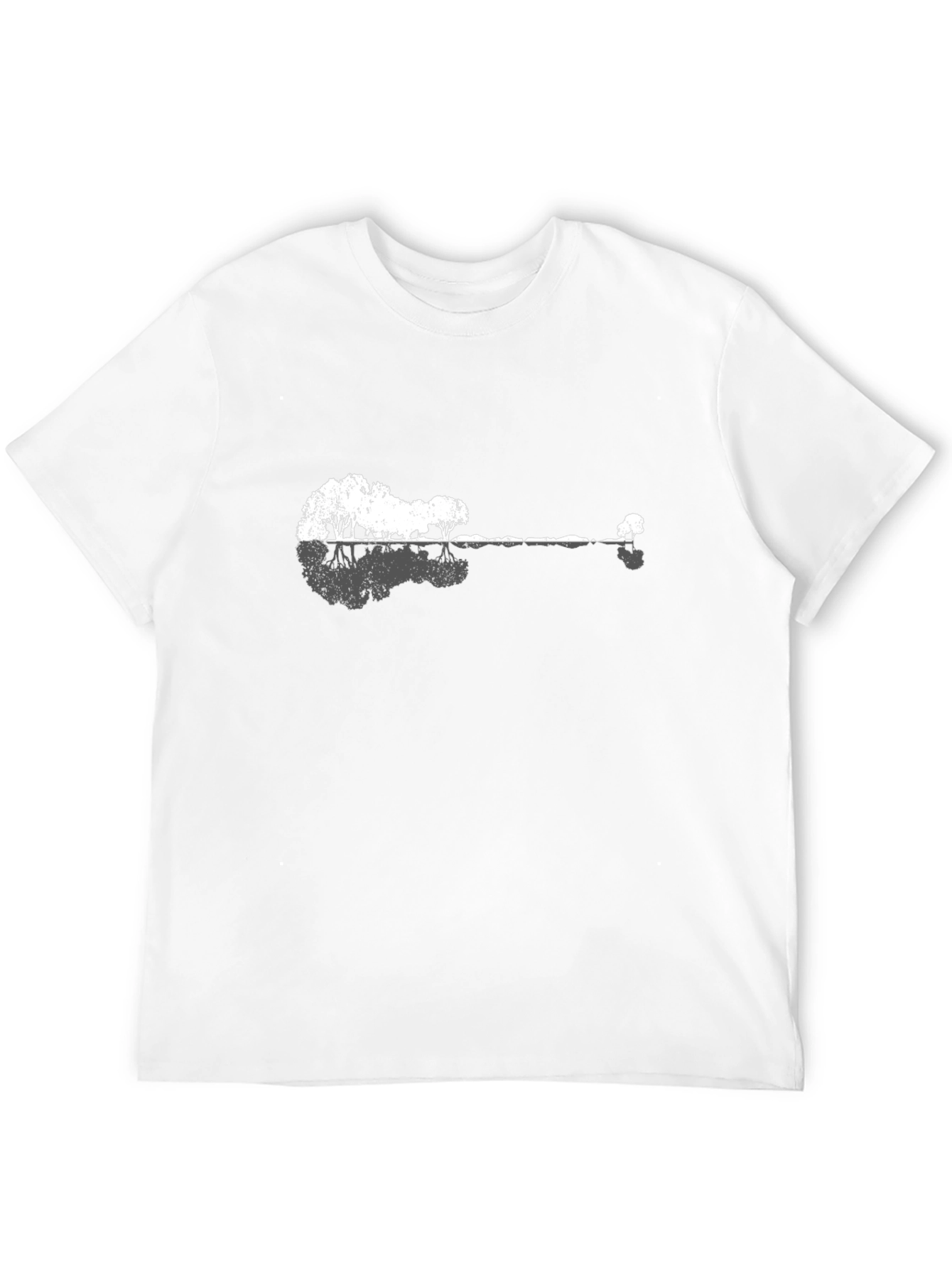 Nature Guitar T-Shirt - Black Cotton Tee